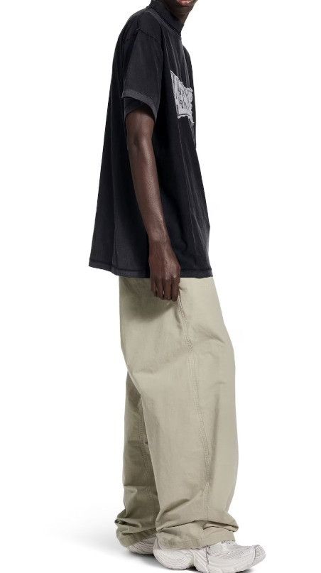 Balenciaga o1tr1nto0526 Metalhead Inside Out Oversized T-Shirt Black Size US L / EU 52-54 / 3 - 6 Thumbnail