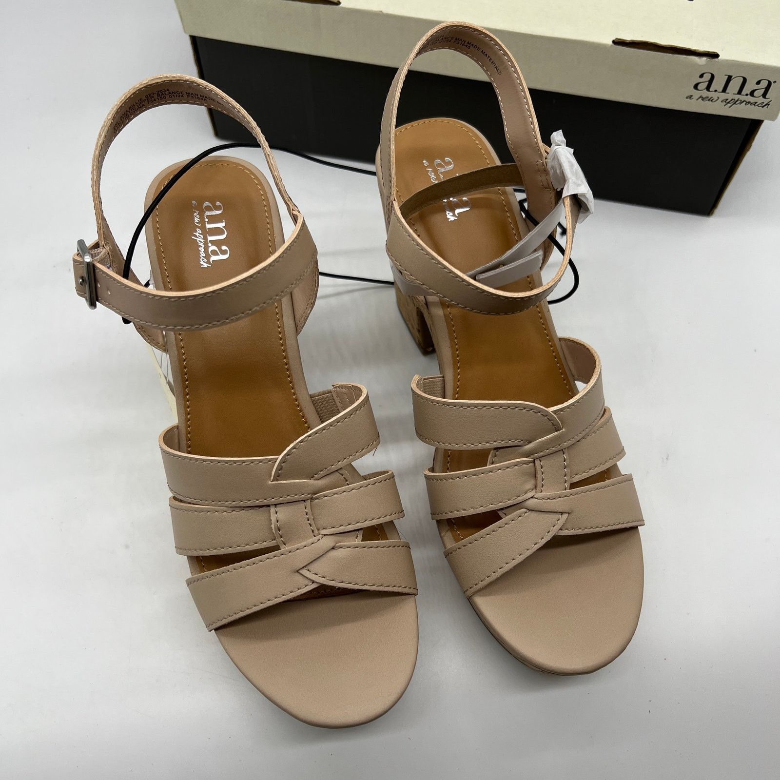 Other a.n.a Womens Billie Heeled Sandals Nude Color Size 9M Size US 9 / IT 39 - 6 Thumbnail