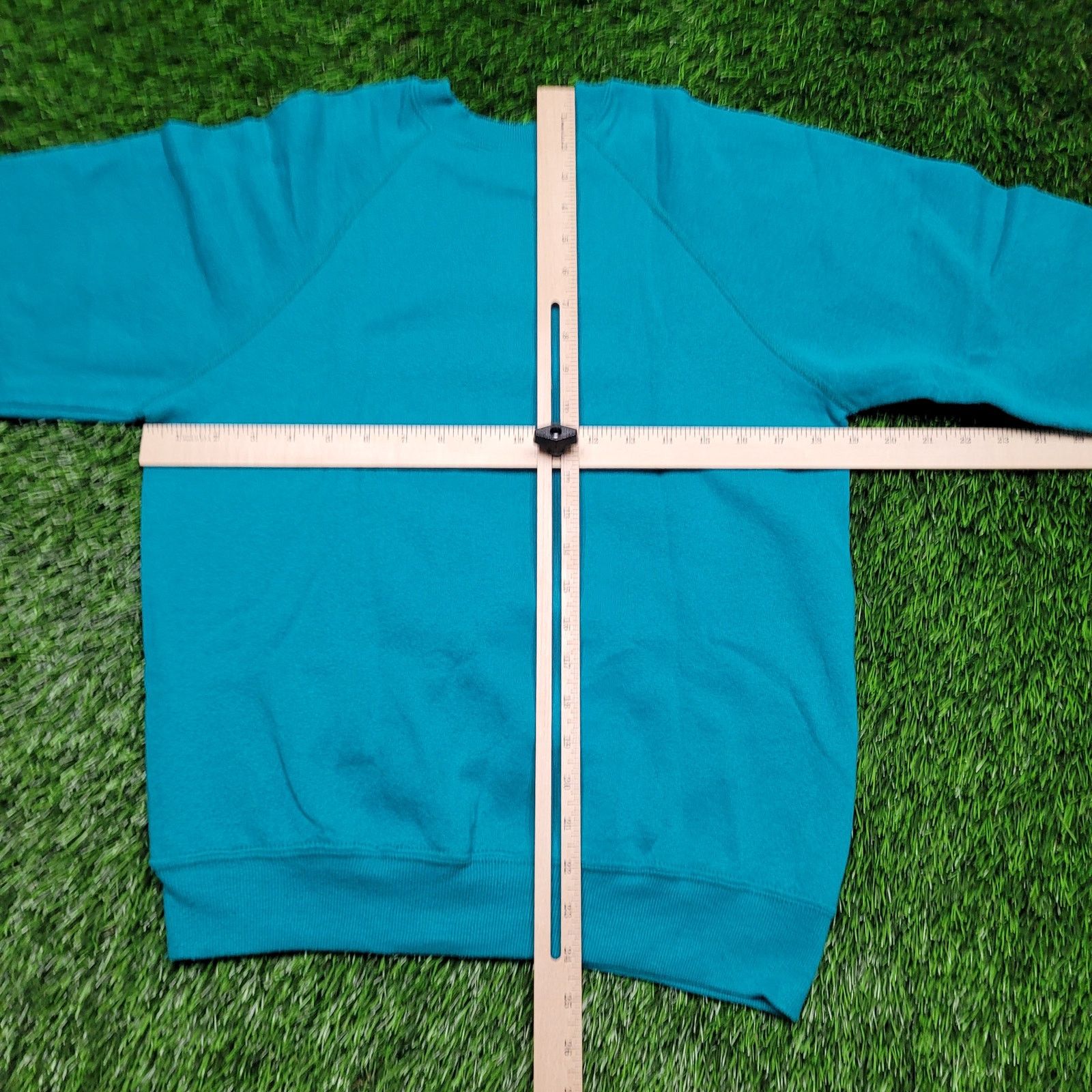 Lee VTG 90s Lee Blank Crewneck Sweatshirt Mens Small USA Teal Size US S / EU 44-46 / 1 - 3 Thumbnail