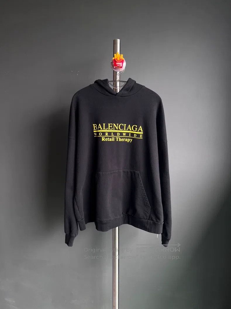 Balenciaga Balenciaga Black Hoodie Size US M / EU 48-50 / 2 - 1 Thumbnail