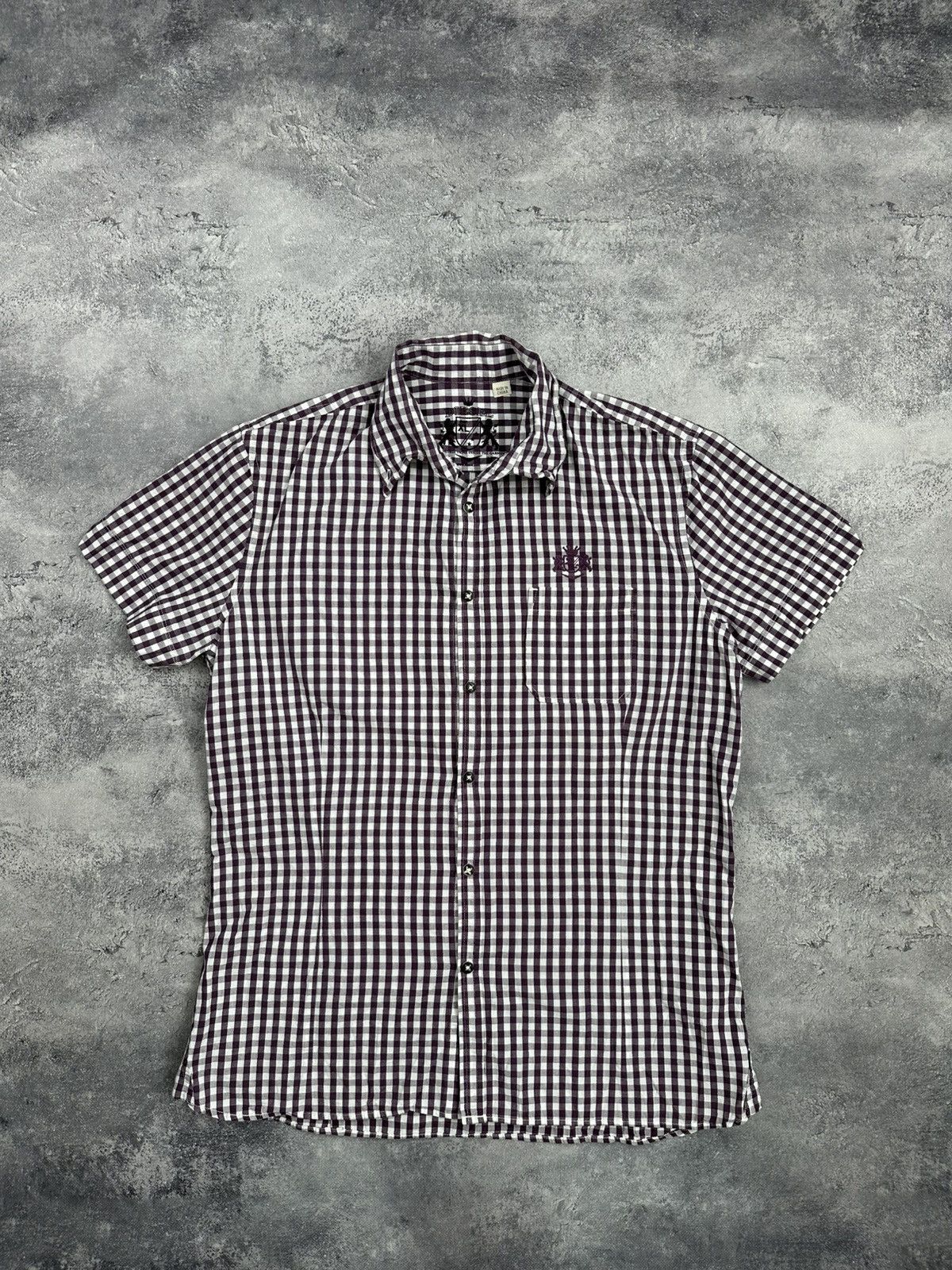 Diesel Vintage Diesel Button Up Short Sleeve Shirt Y2K Checkered Size US XL / EU 56 / 4 - 1 Thumbnail