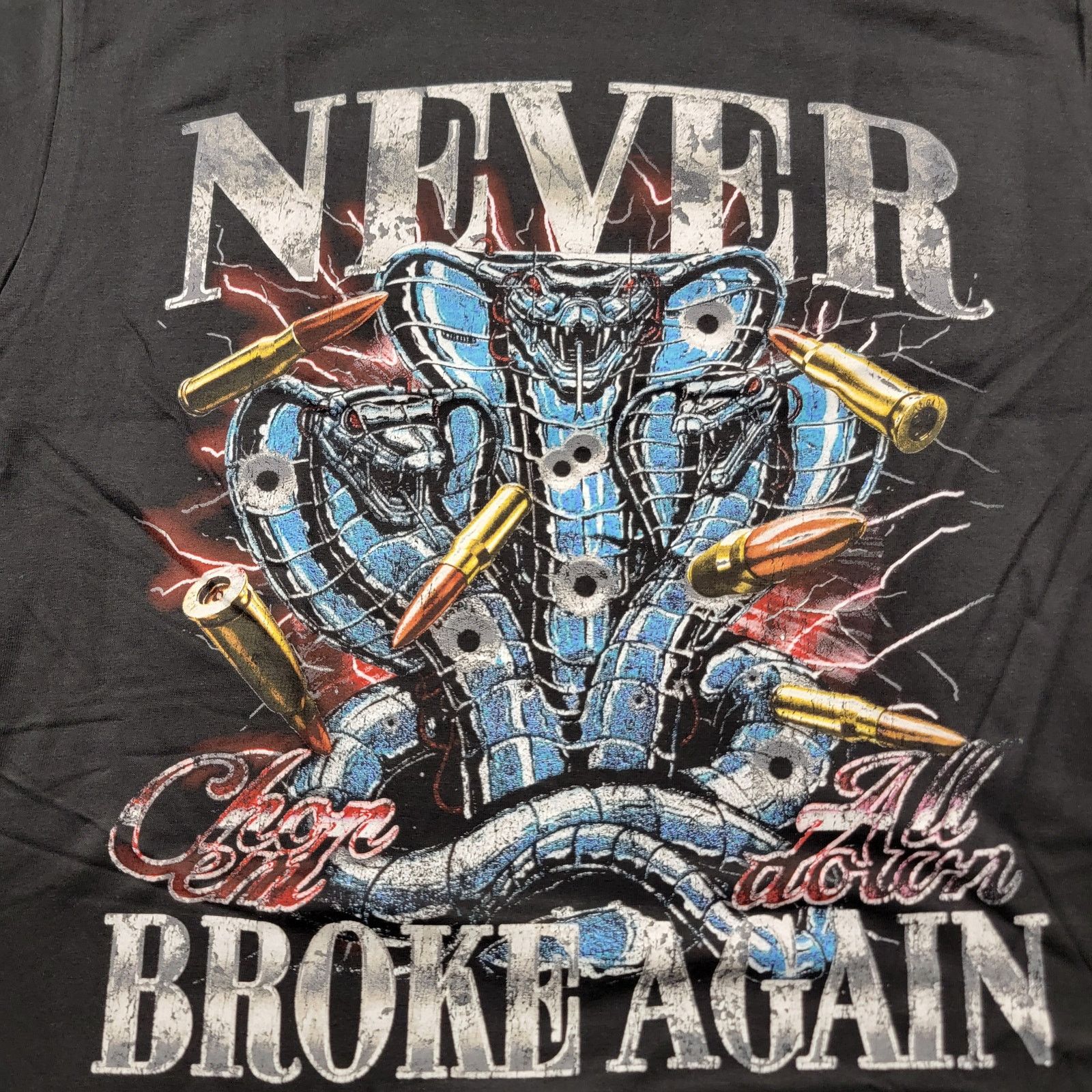 NBA Young Boy Never Broke Again Chopperz Down Tshirt Black Sz L Size US L / EU 52-54 / 3 - 3 Thumbnail