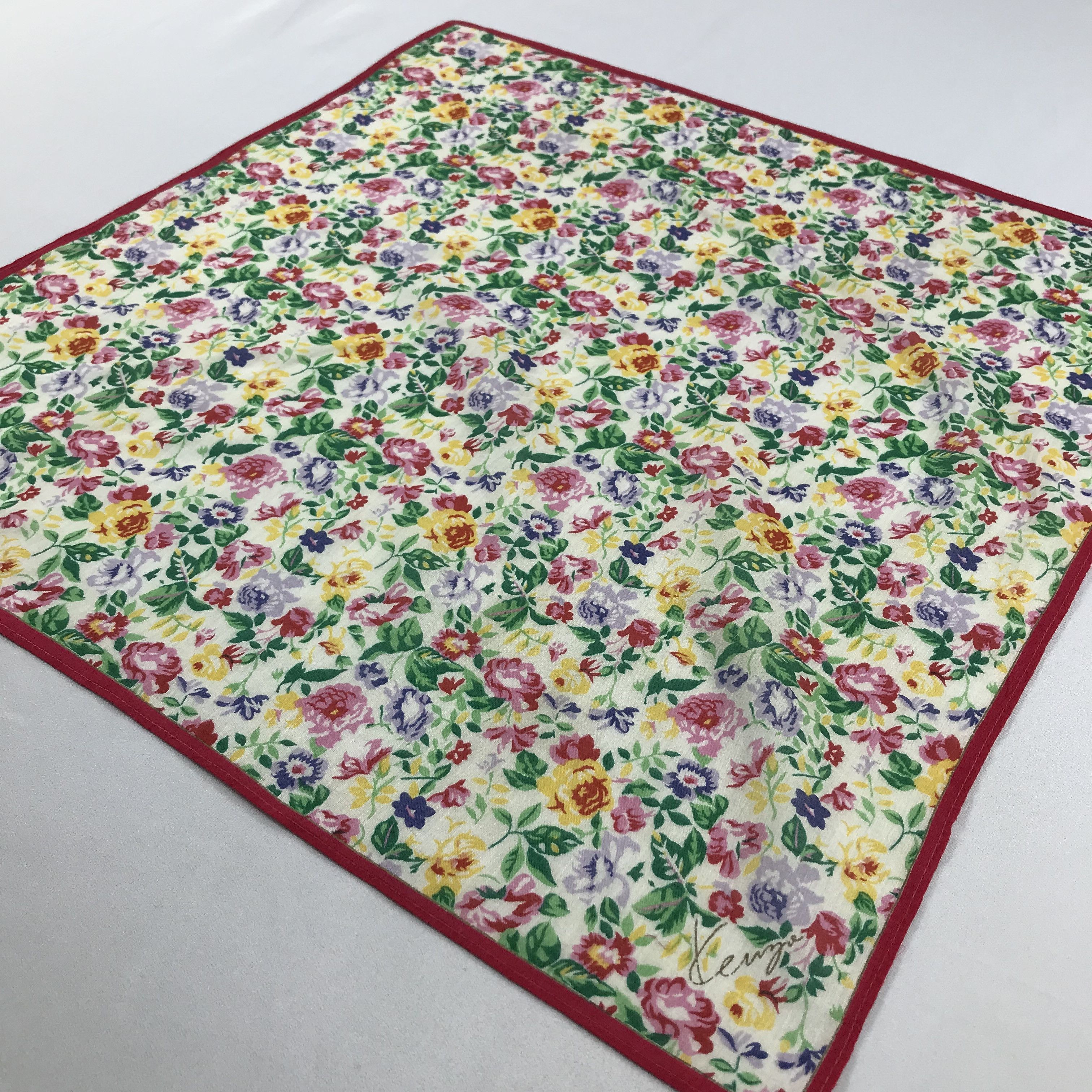 Kenzo × Vintage Kenzo Bandana / Handkerchief / Neckerchief - S2043 Size ONE SIZE - 2 Thumbnail
