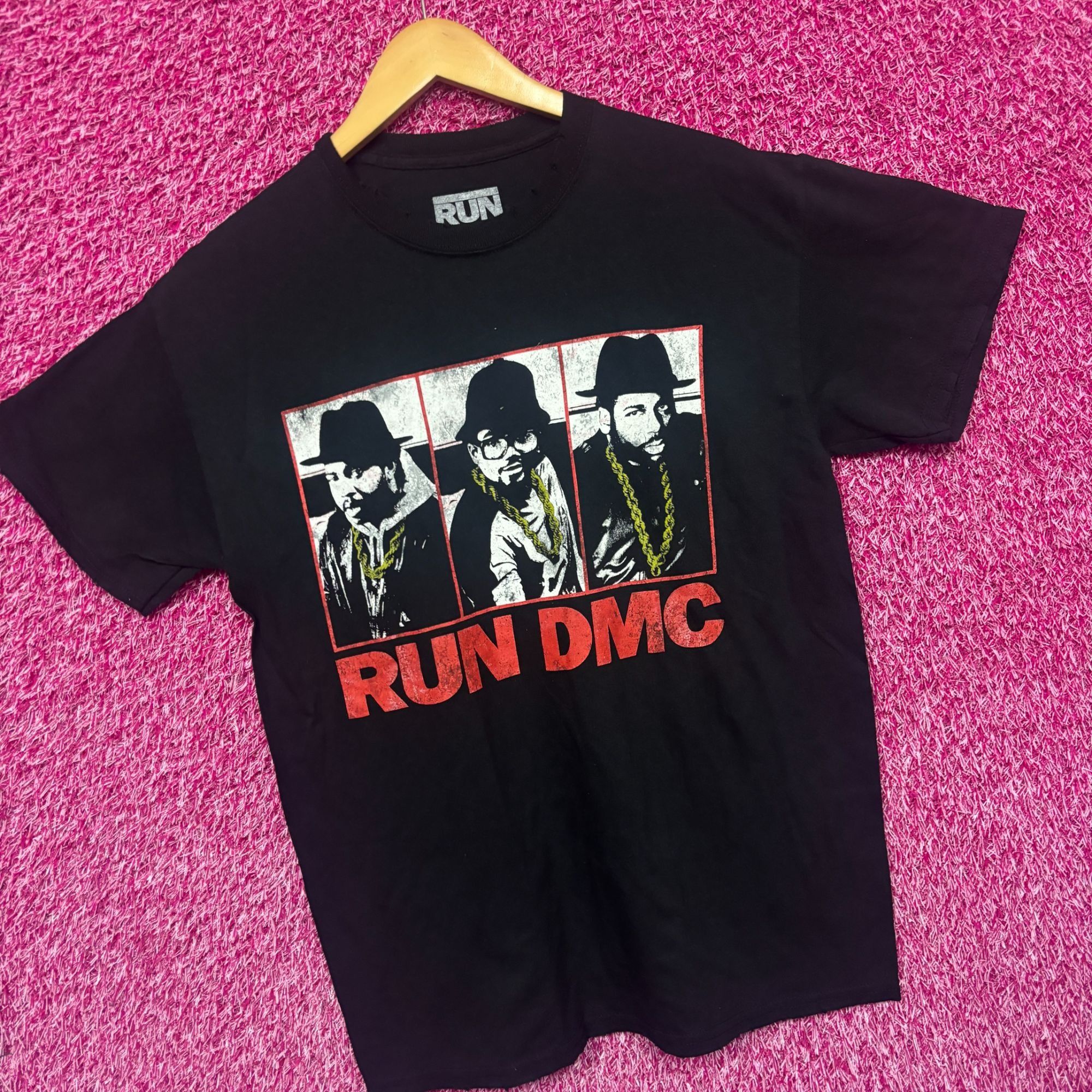 RUN DMC Run DMC Gold Donkey Ropes Raising Hell Distressed Rap Tee S Size US S / EU 44-46 / 1 - 3 Thumbnail