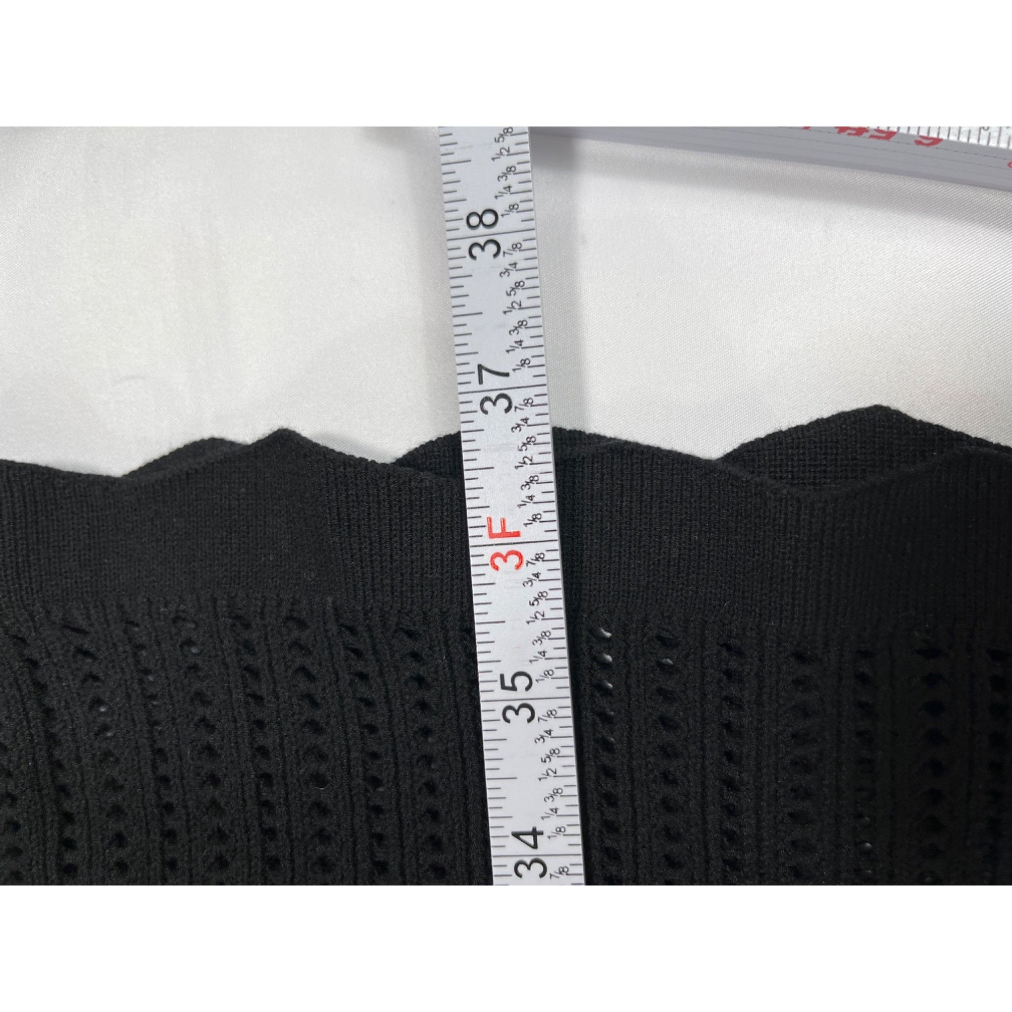Banana Republic Banana Republic SKU 7650 Black Short Sleeve Knit Dress Size Size L / US 10 / IT 46 - 6 Thumbnail