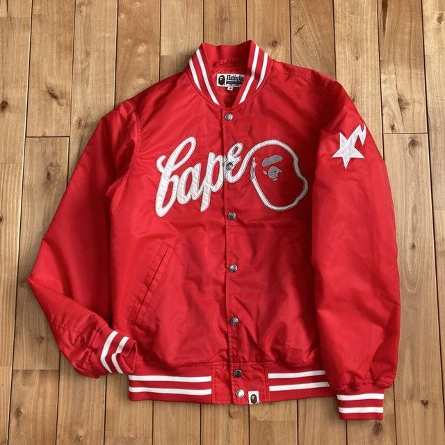 Bape BAPE STA logo varsity jacket a bathing ape star NIGO Size US M / EU 48-50 / 2 - 2 Thumbnail