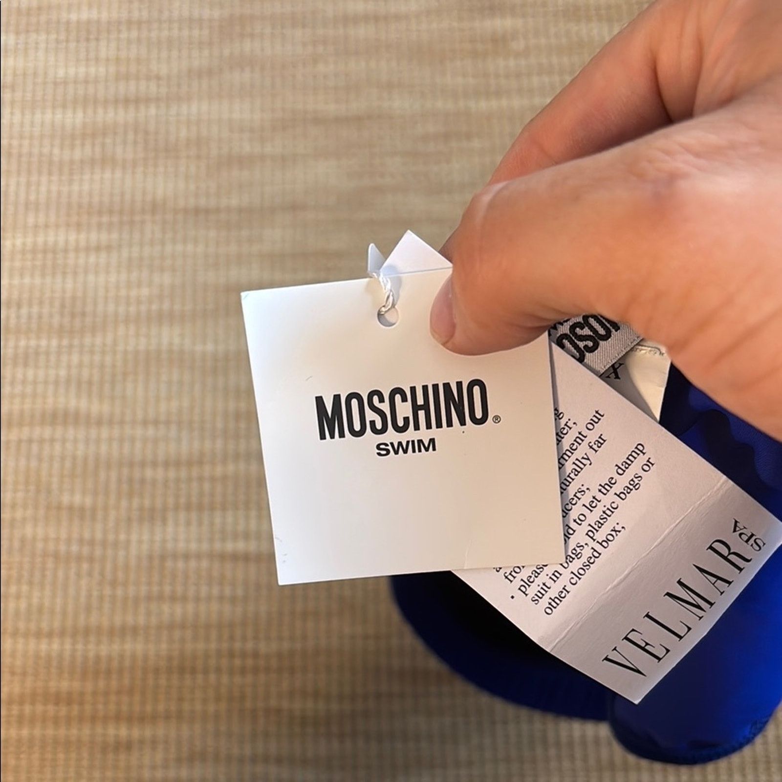 Moschino NWT Moschino Royal Blue Swim Briefs with Gold Logo Size M Size ONE SIZE - 6 Thumbnail