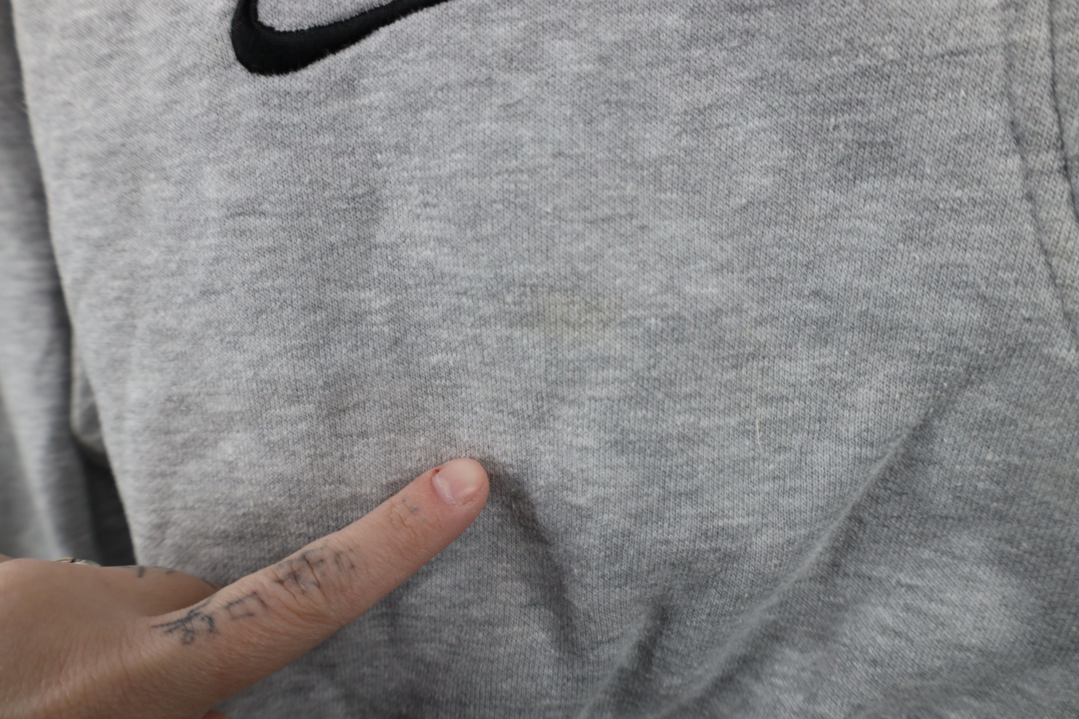 Nike × Vintage Vintage Y2K Nike Scott Center Swoosh Hoodie Sweatshirt Gray Size US L / EU 52-54 / 3 - 6 Thumbnail