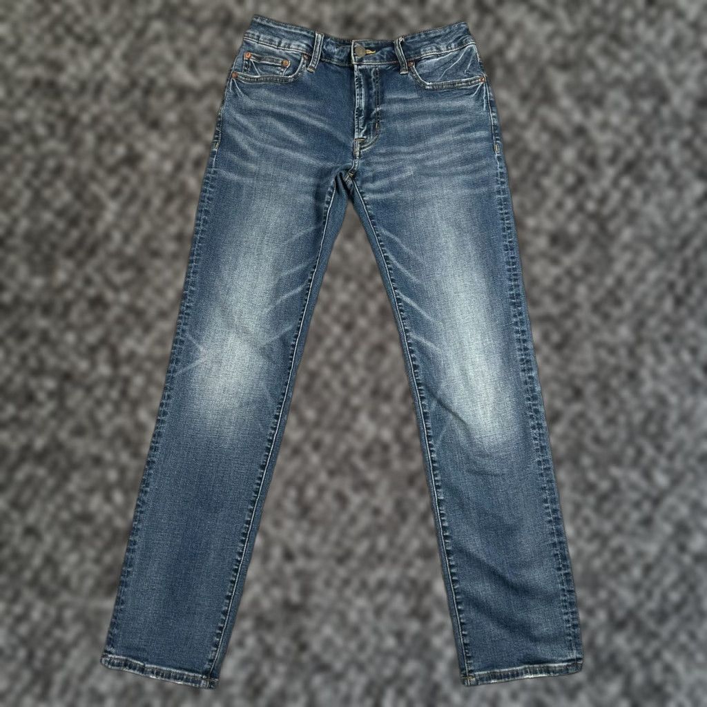 American Eagle Outfitters VINTAGE American Eagle Mens Jeans 30x32 Slim Straight Blue Cotton Elastane Regular Fit Size US 30 / EU 46 - 1 Thumbnail