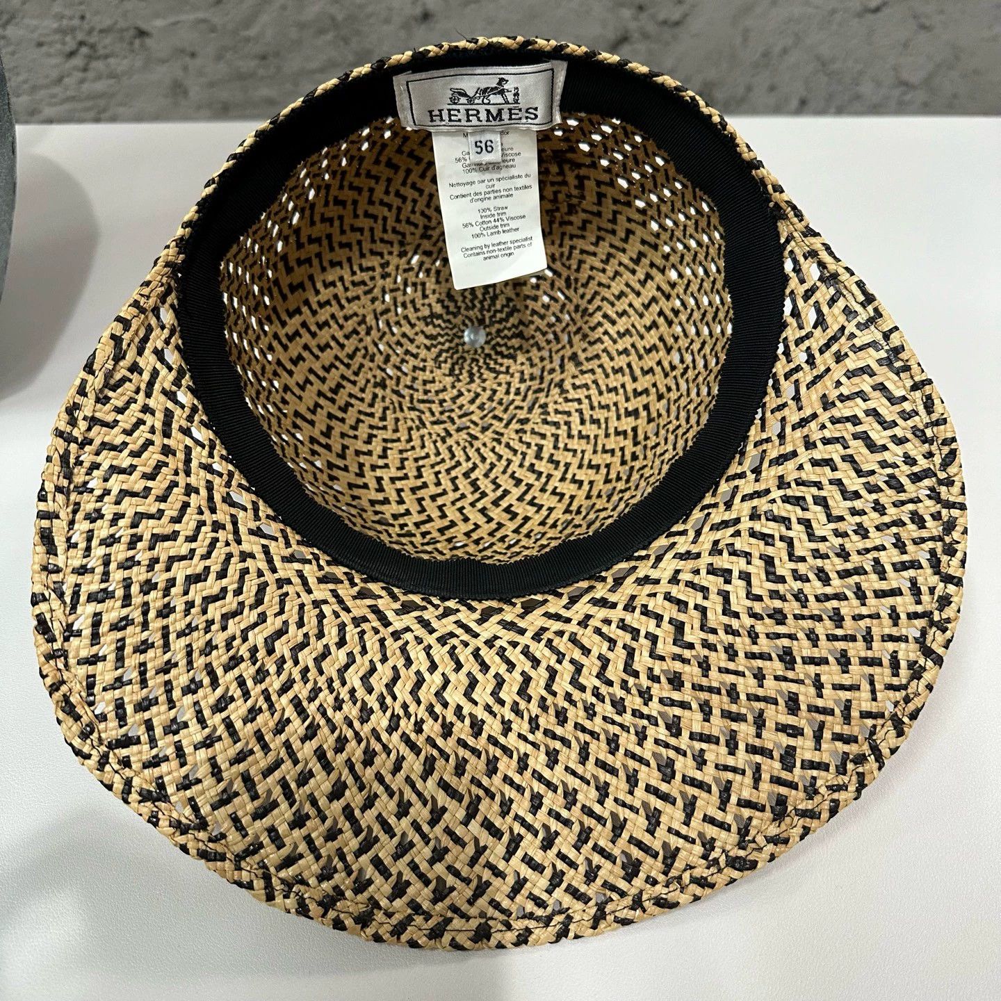 Hermes Hermes Woven Straw Hat 56 Size ONE SIZE - 5 Thumbnail
