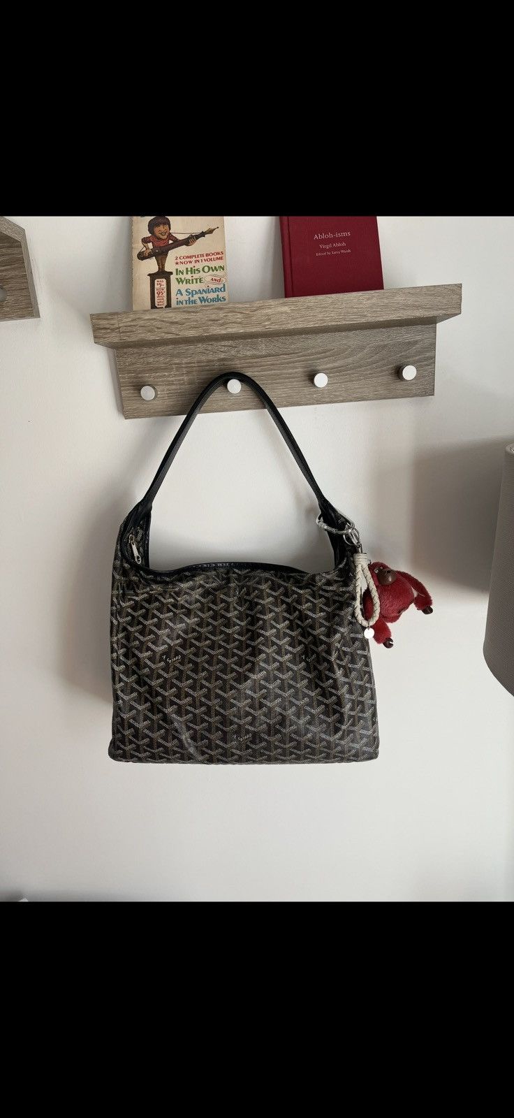 Goyard Goyard Hobo Fidji Zip Closure Bag (Black) Size ONE SIZE - 11 Thumbnail