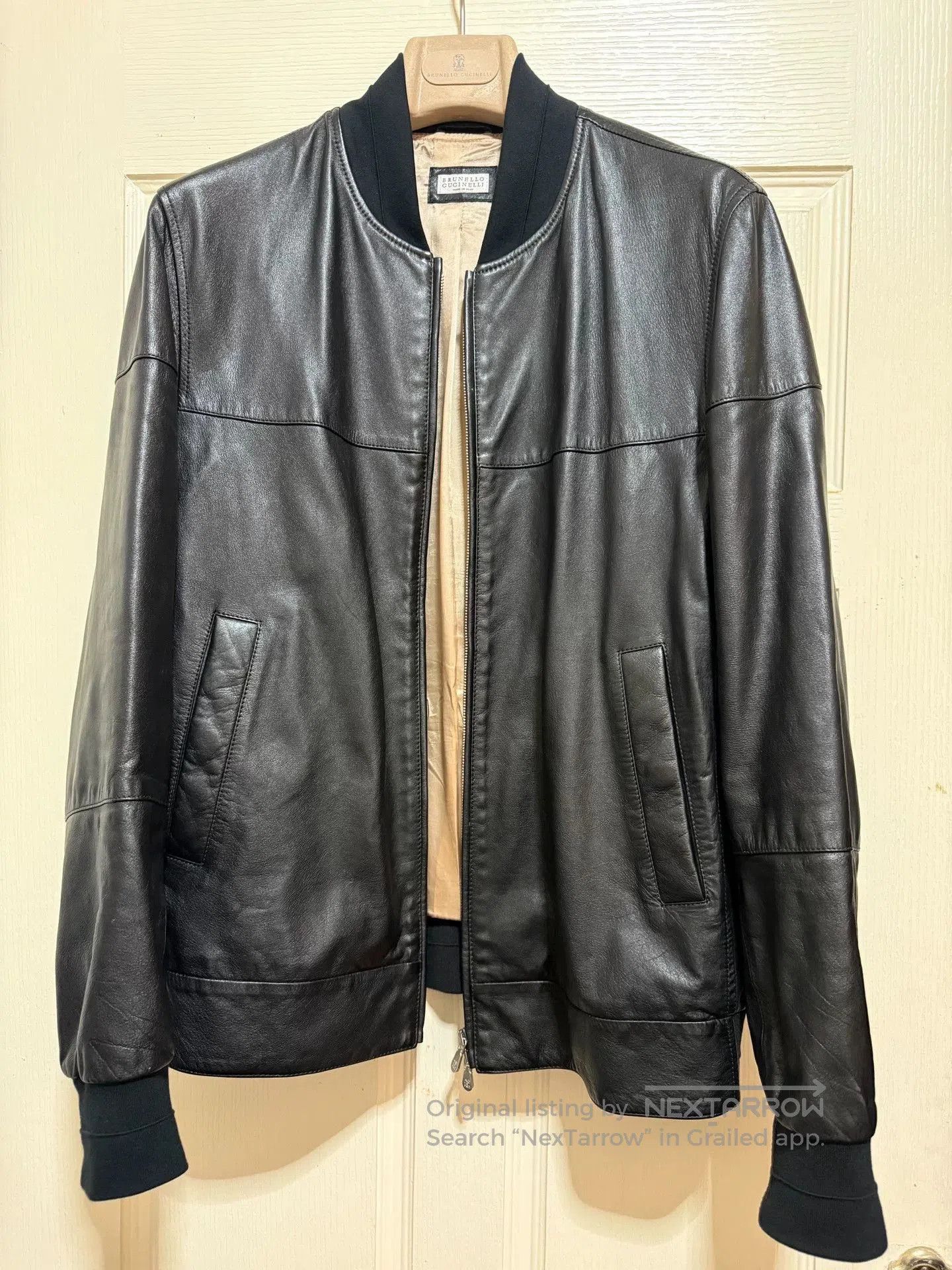 Brunello Cucinelli Brunello Cucinelli Napa Leather Jacket. Size US M / EU 48-50 / 2 - 1 Thumbnail