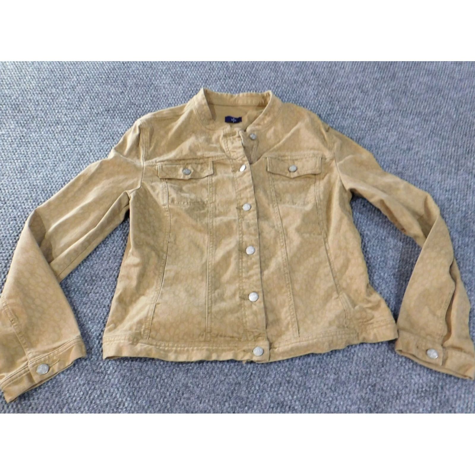 NYDJ NYDJ Jacket Womens XL brown denim animal print stretch Size XL / US 12-14 / IT 48-50 - 4 Thumbnail
