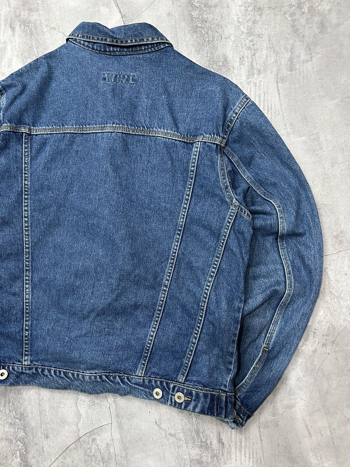 Diesel × Vintage RARE Vintage Denim Distressed Biker Jacket Diesel Y2K Size US XL / EU 56 / 4 - 8 Thumbnail