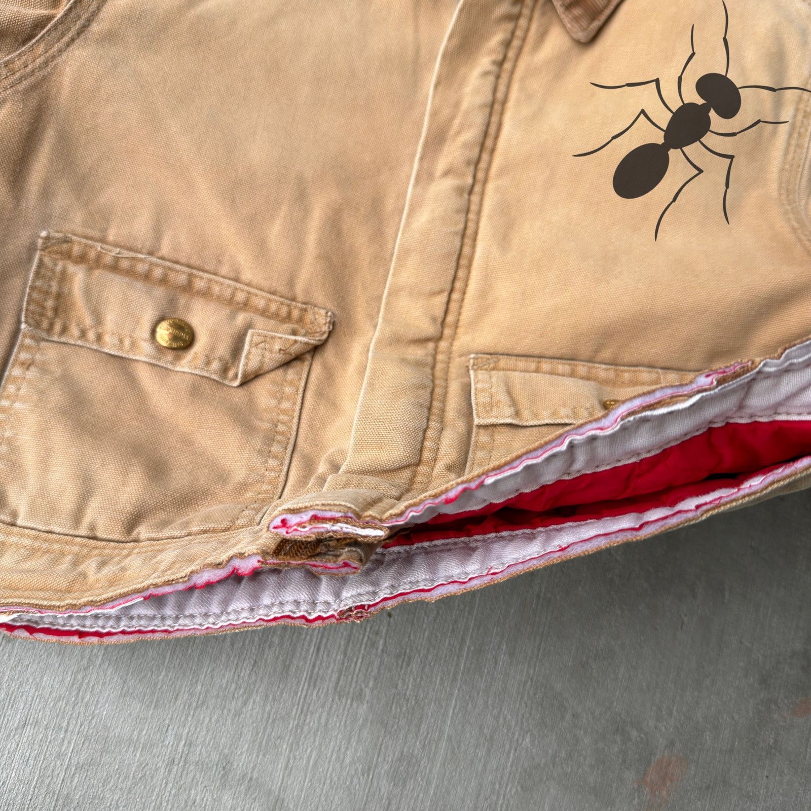 Carhartt × Vintage Carhartt YOUTH brown cropped Detroit style work wear jacket Size US XS / EU 42 / 0 - 5 Thumbnail
