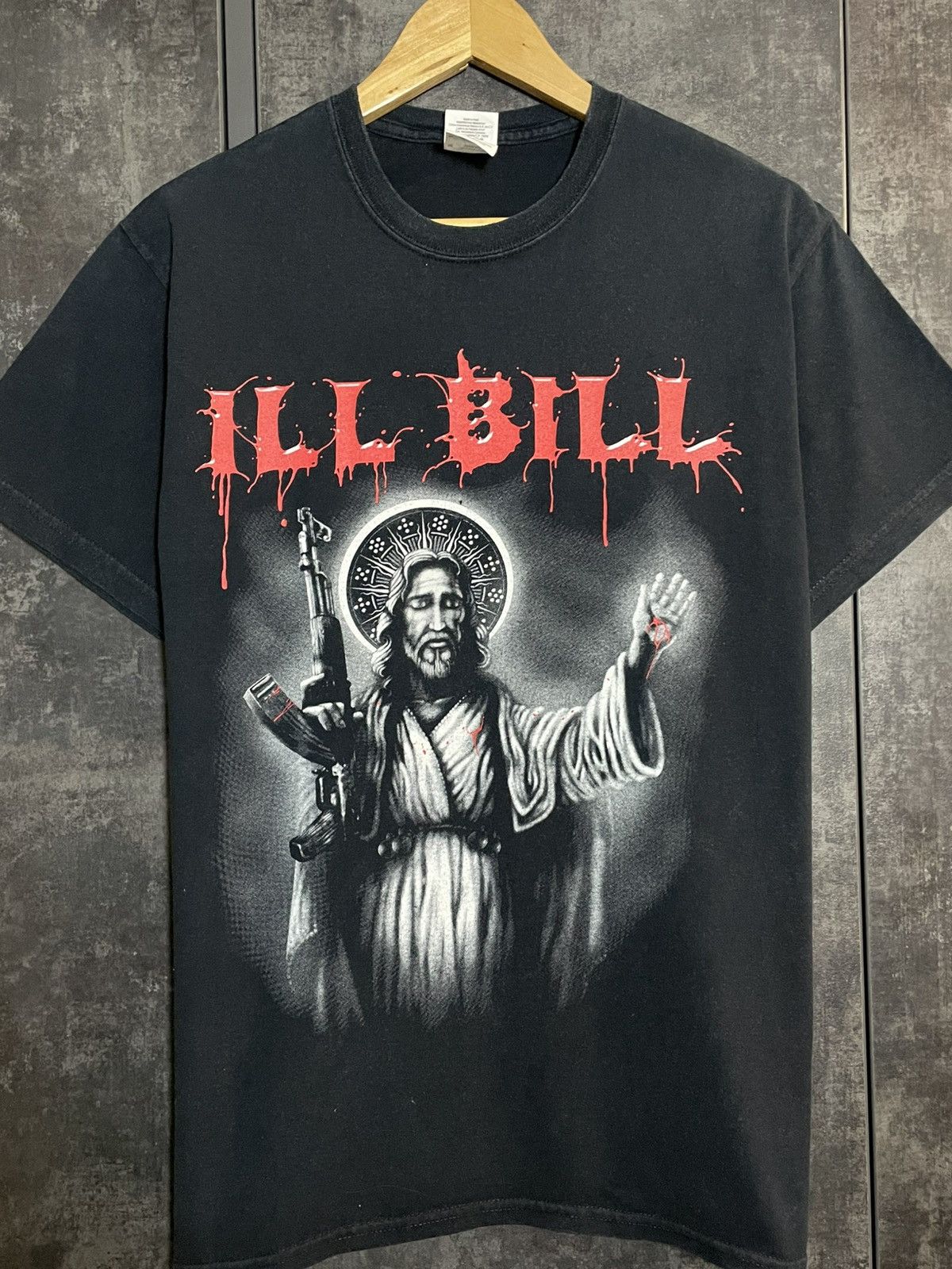 Vintage Vintage Faded Ill Bill Jesus Religion Weapon Death T-shirt Size US M / EU 48-50 / 2 - 3 Thumbnail