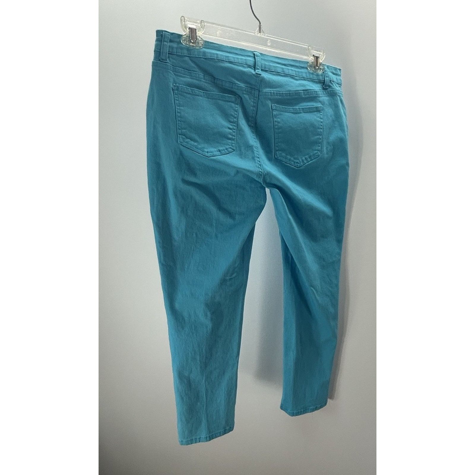 Other Crown & Ivy Sz10 Petite Skinny Jeans Green Denim Ankle Size 32" / US 10 / IT 46 - 4 Thumbnail