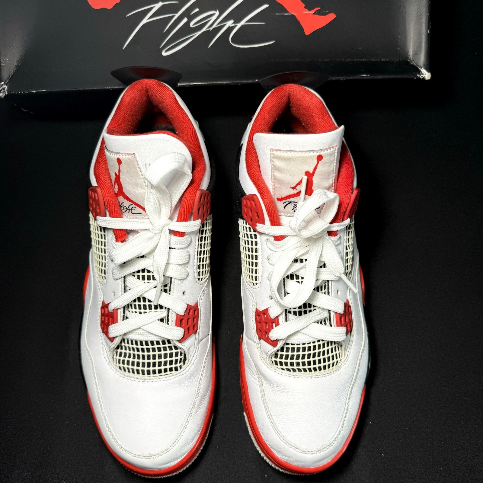 Jordan Brand × Nike Size 11 Nike Air Jordan 4 Retro OG Fire Red 2020 Men's Shoes Size US 11 / EU 44 - 4 Thumbnail