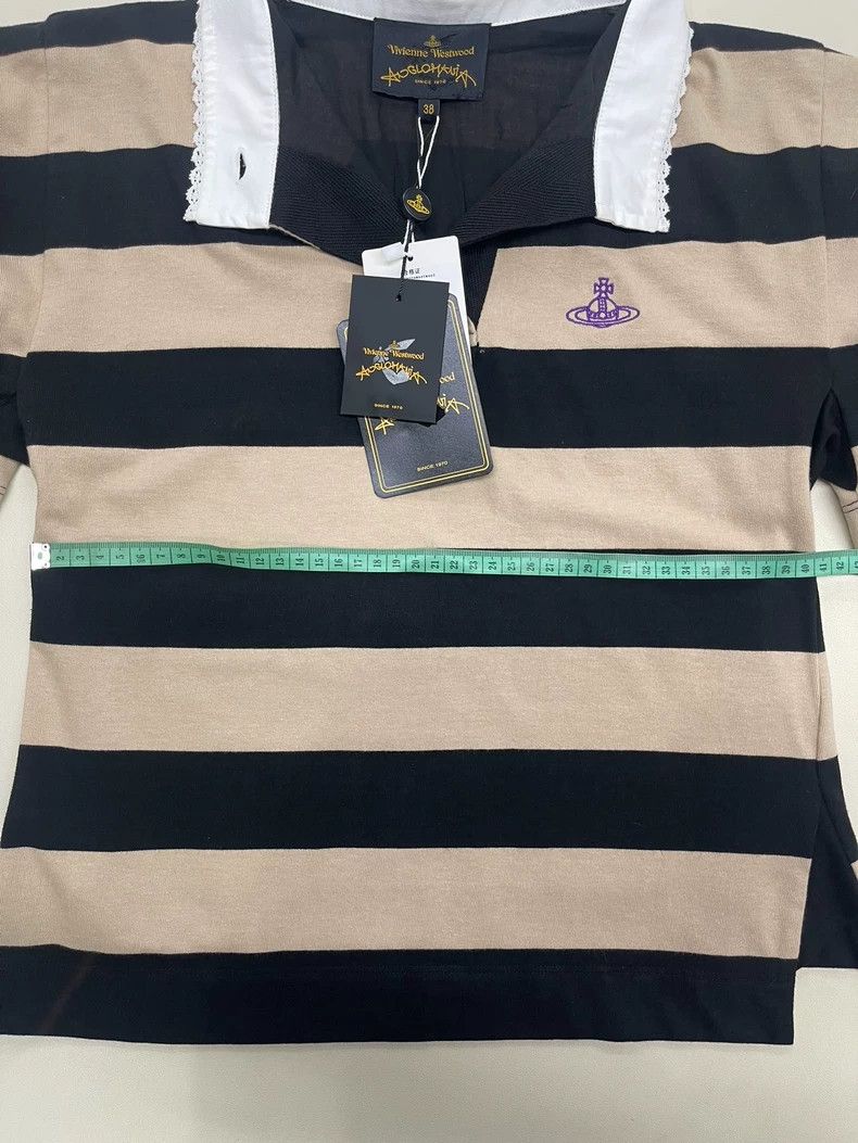 Vivienne Westwood Vivienne Westwood Short summer embroidered striped Polo sh Size XS / US 0-2 / IT 36-38 - 5 Thumbnail