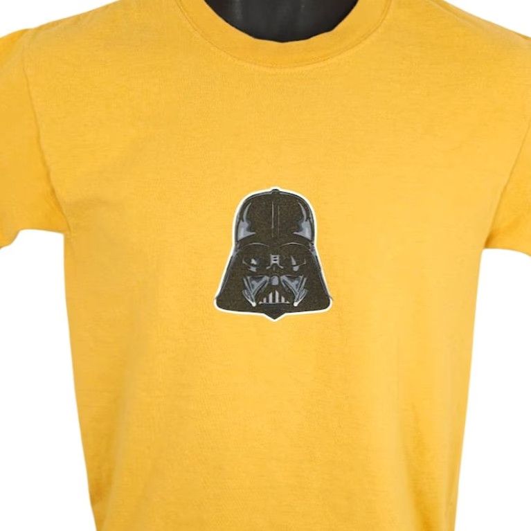 Hanes VINTAGE Hanes T-Shirt Crew Neck Short Sleeve Mens Small Darth Vader Star Wars Yellow Size US S / EU 44-46 / 1 - 2 Thumbnail