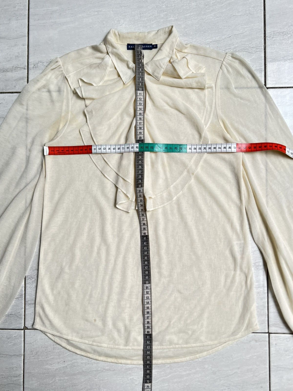 Ralph Lauren RALPH LAURENT Cream Shirt Size XS / US 0-2 / IT 36-38 - 2 Thumbnail