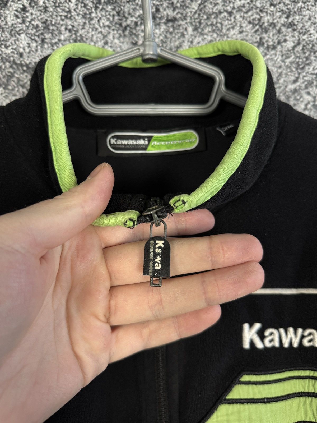 Vintage Kawasaki Fleece Full Zip Jacket Racing Moto GP Size S/M Size US S / EU 44-46 / 1 - 18 Thumbnail