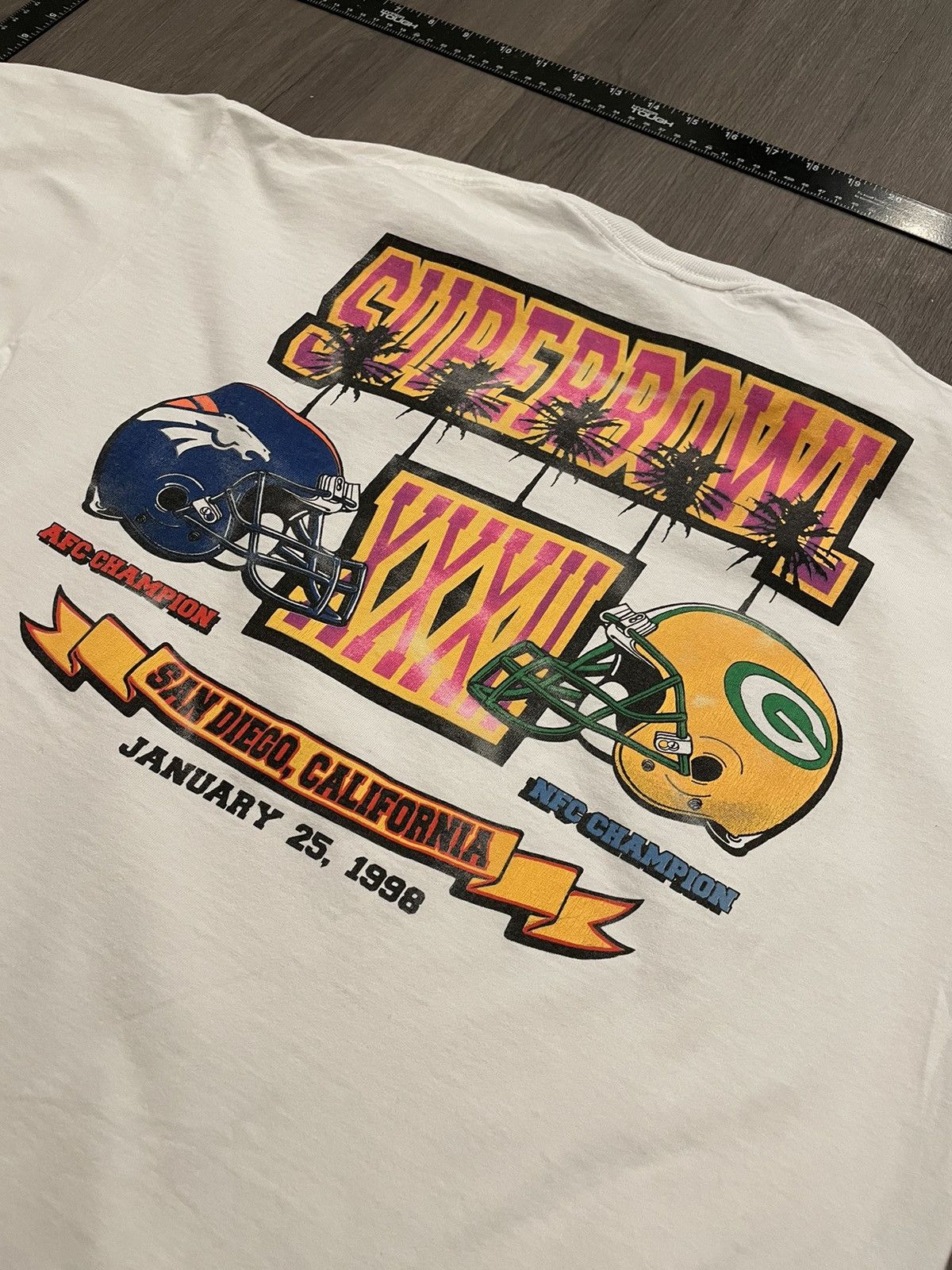 NFL × Vintage Vintage USA 1988 “Super Bowl XXXII” T-shirt (Sz. L) Size US L / EU 52-54 / 3 - 2 Thumbnail