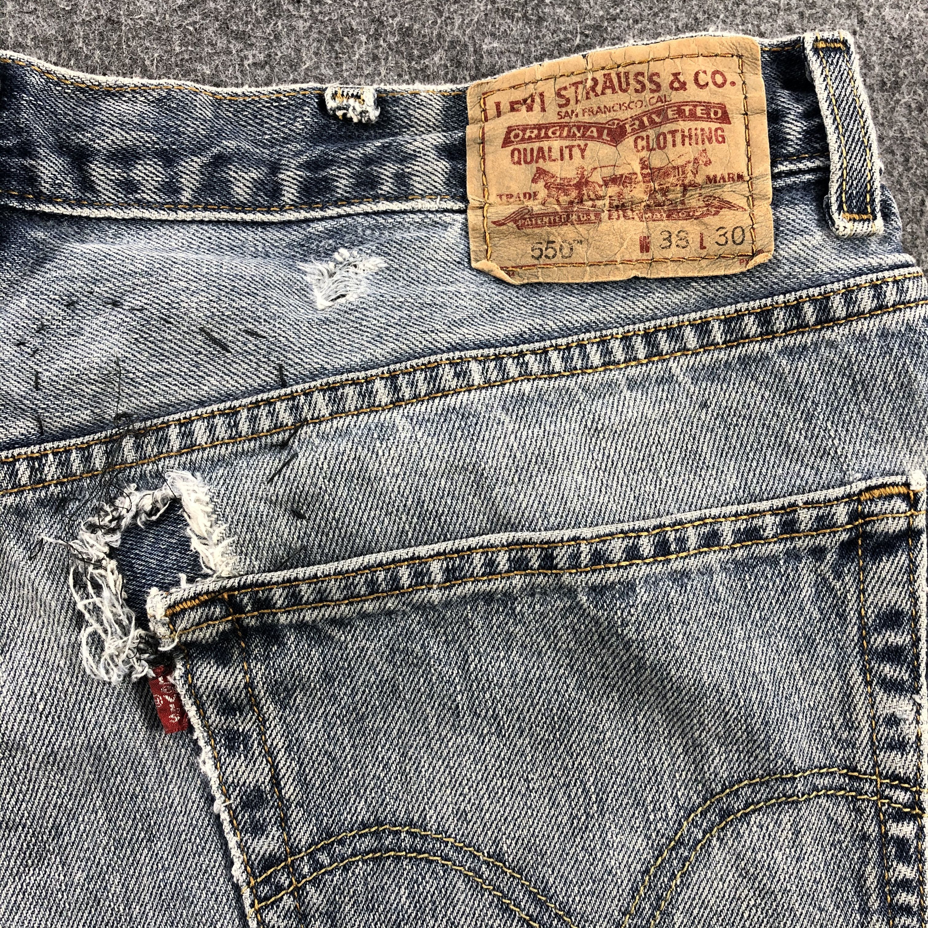 Levi's × Vintage Vintage Distress Levis 550 Jeans-JM1051 Size US 37 - 6 Thumbnail