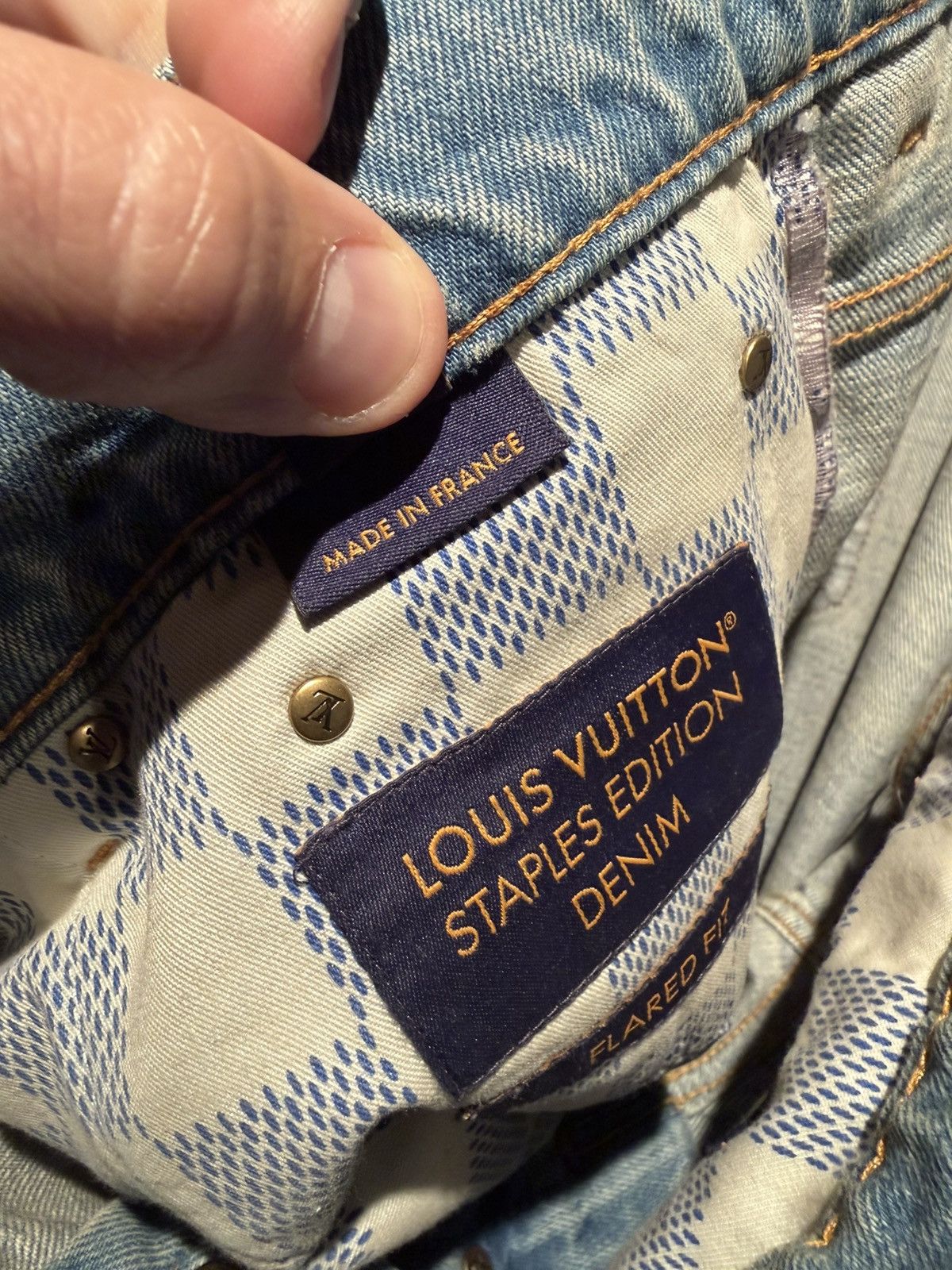 Louis Vuitton LOUIS VUITTON PHARRELL WILLIAMS - Flare Cut Denim - 34” 🏆 Size US 34 / EU 50 - 7 Thumbnail