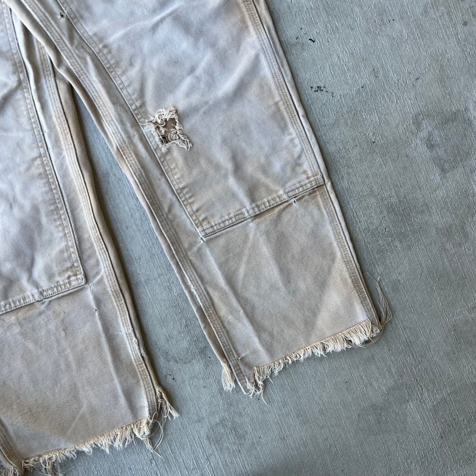Carhartt × Vintage Carhartt faded brown double knee work wear carpenter pants Size US 29 - 8 Thumbnail