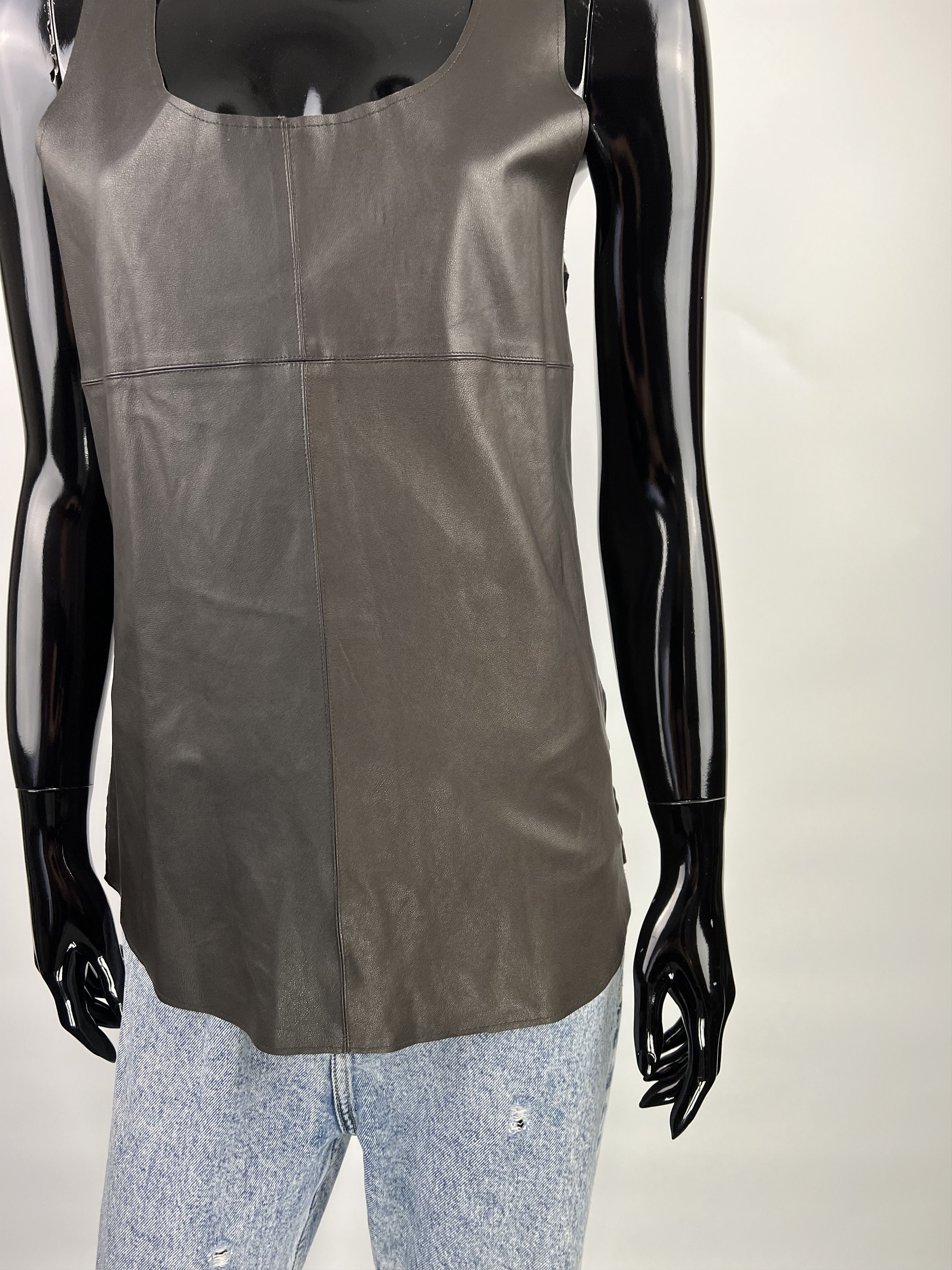 MAJESTIC FILATURES Majestic Filatures Front Leather Tank Top Size 1 Size S / US 4 / IT 40 - 5 Thumbnail