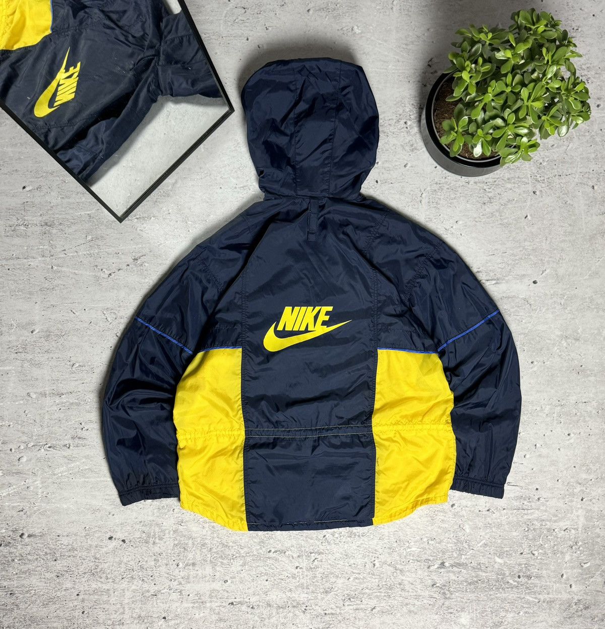 Nike × Streetwear × Vintage 90s Nike Vintage Nylon Big Swoosh 