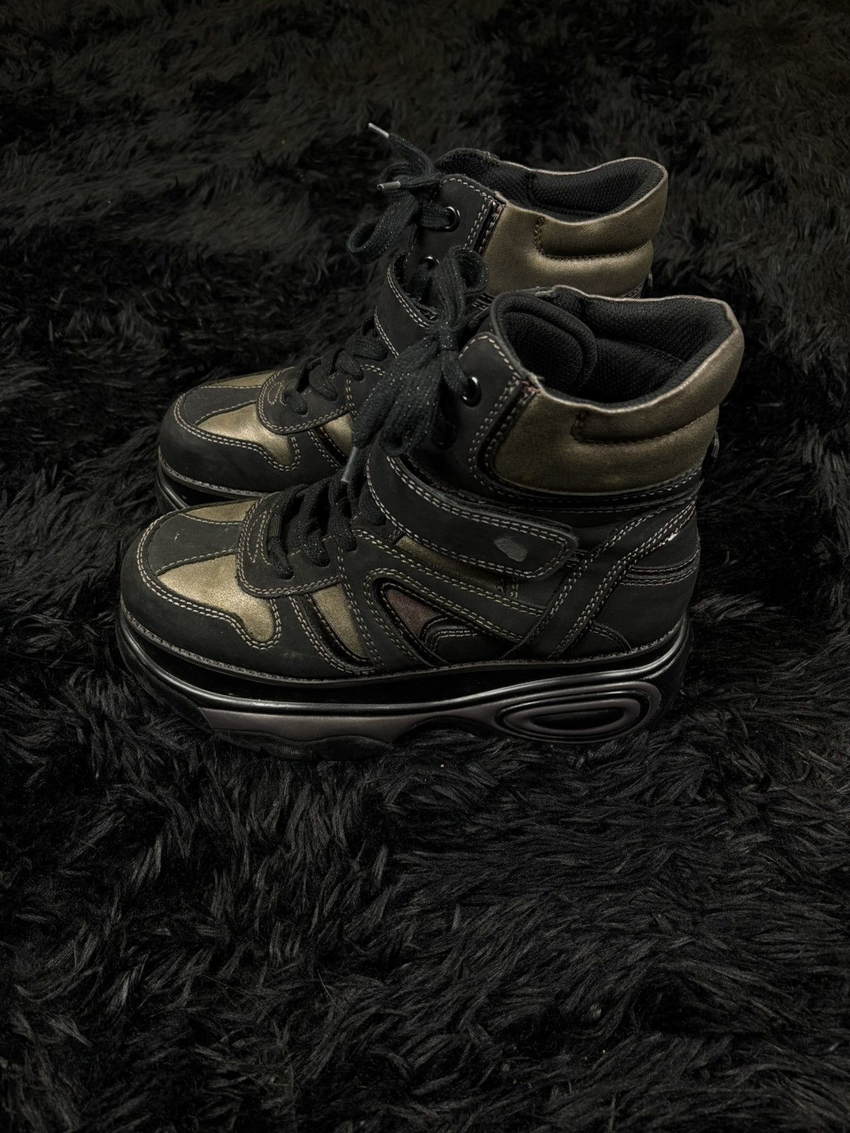 Other Vintage Avant Garde Catwalk New rock style platform boots Size US 8 / EU 41 - 5 Thumbnail