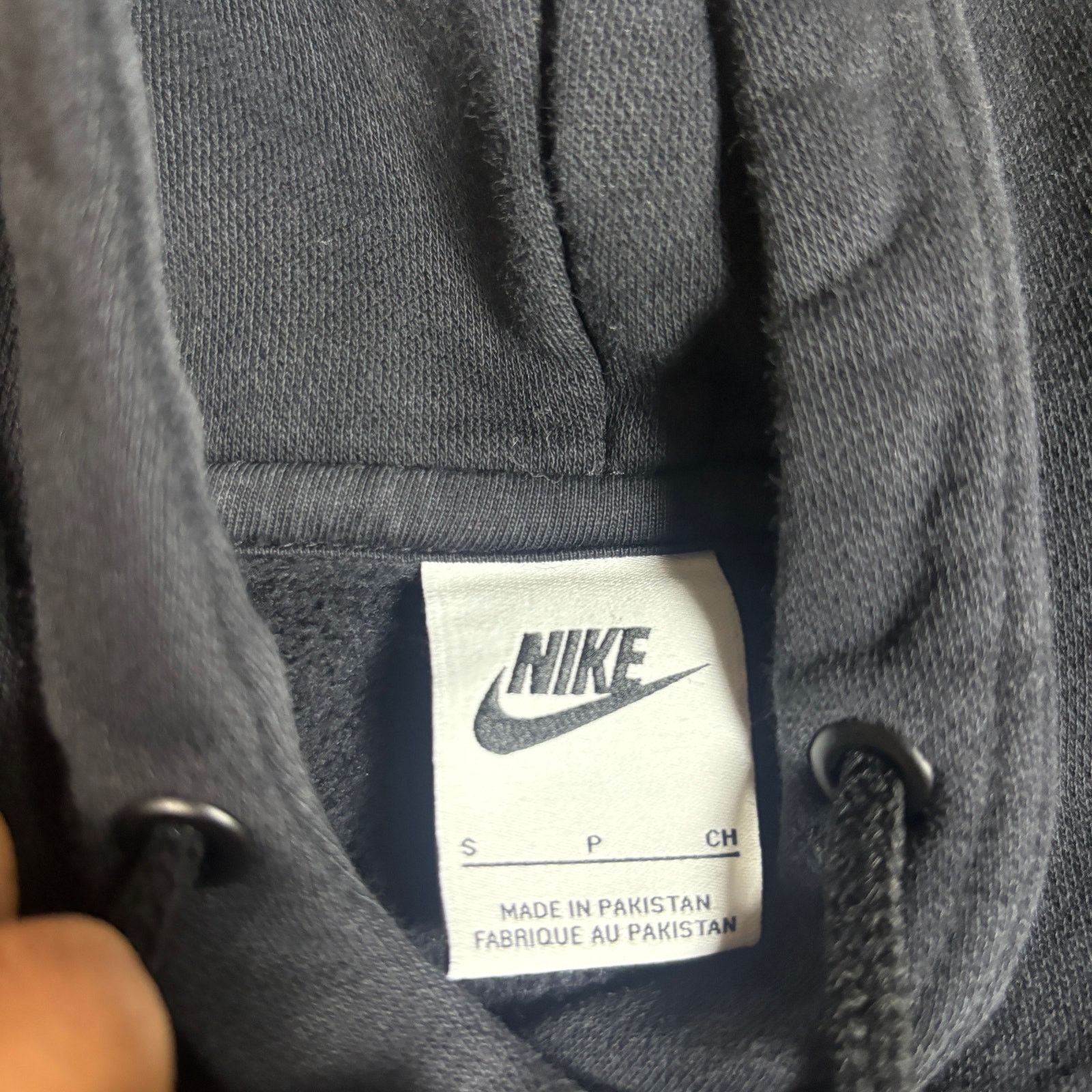Nike y2k 2000s style Nike center swoosh black hoodie Small Size US S / EU 44-46 / 1 - 4 Thumbnail