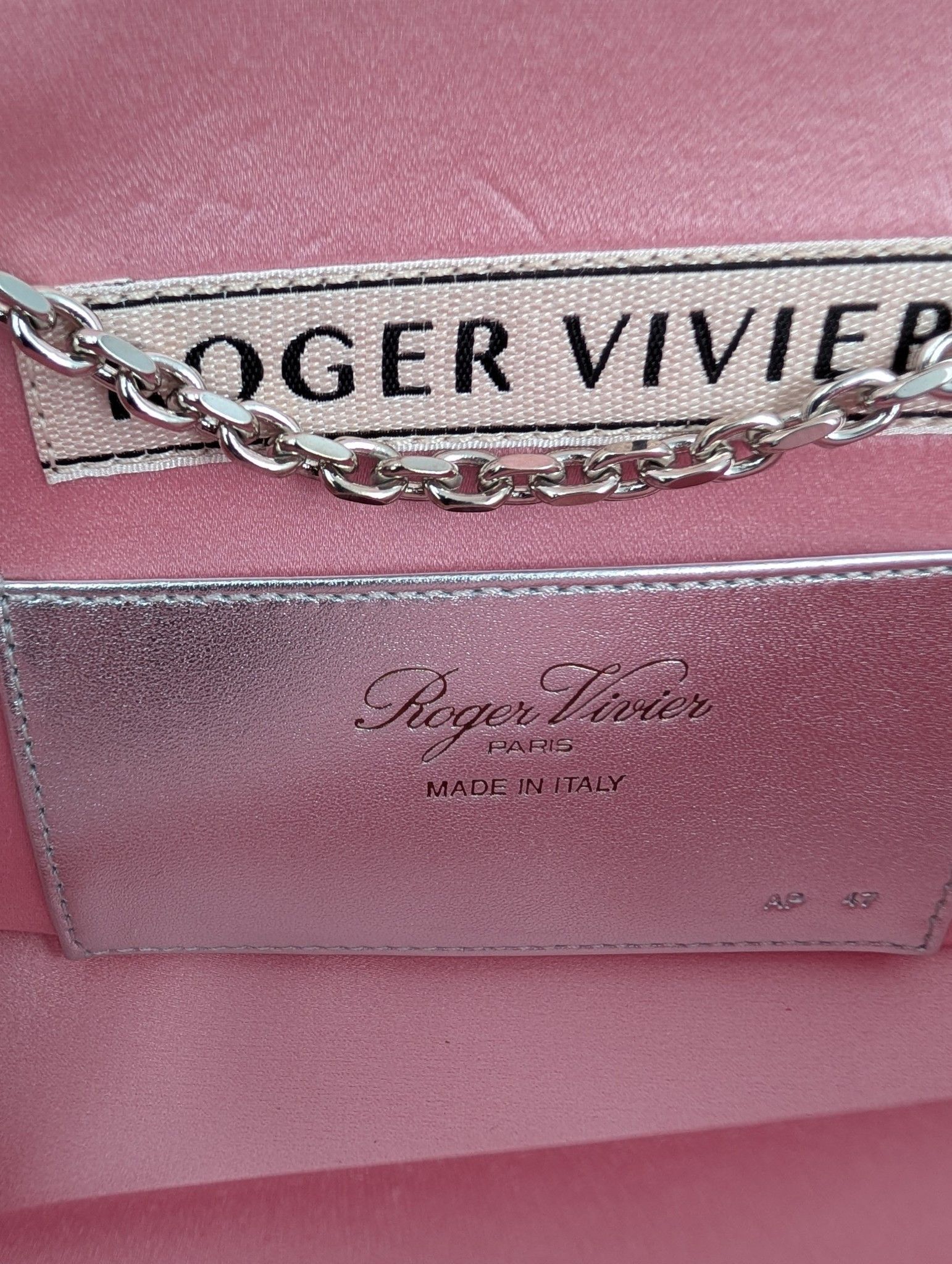 Roger Vivier Pink And Mint Viv Choc Mini Bag Size ONE SIZE - 12 Thumbnail