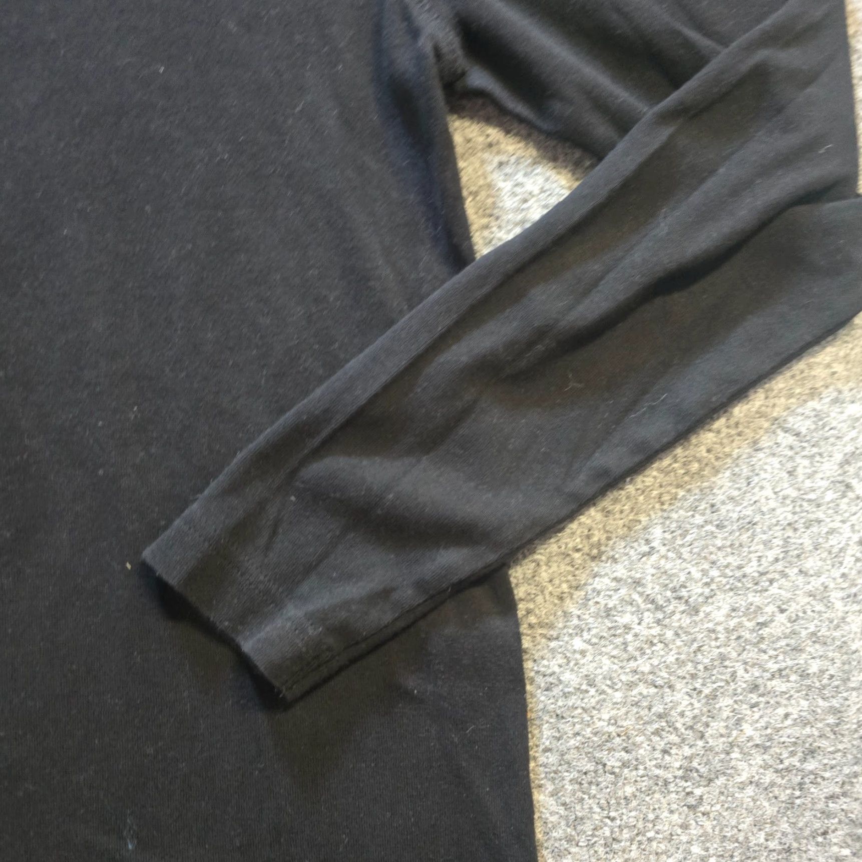 Vintage Angelo Litrico Top Womens Medium Black Long Sleeve Crew Neck Basic T-Shirt Shirt Casual Knit - Womens, Regular, Solid, Lightweight Size M / US 6-8 / IT 42-44 - 3 Thumbnail