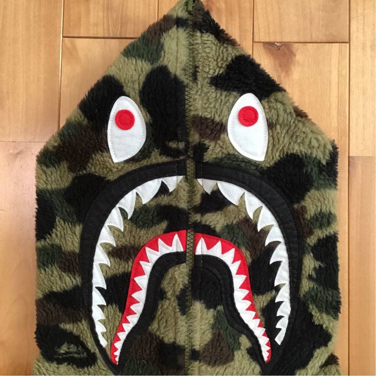 Bape BAPE Boar Shark full zip hoodie 1st camo green a bathing ape Size US XL / EU 56 / 4 - 3 Thumbnail