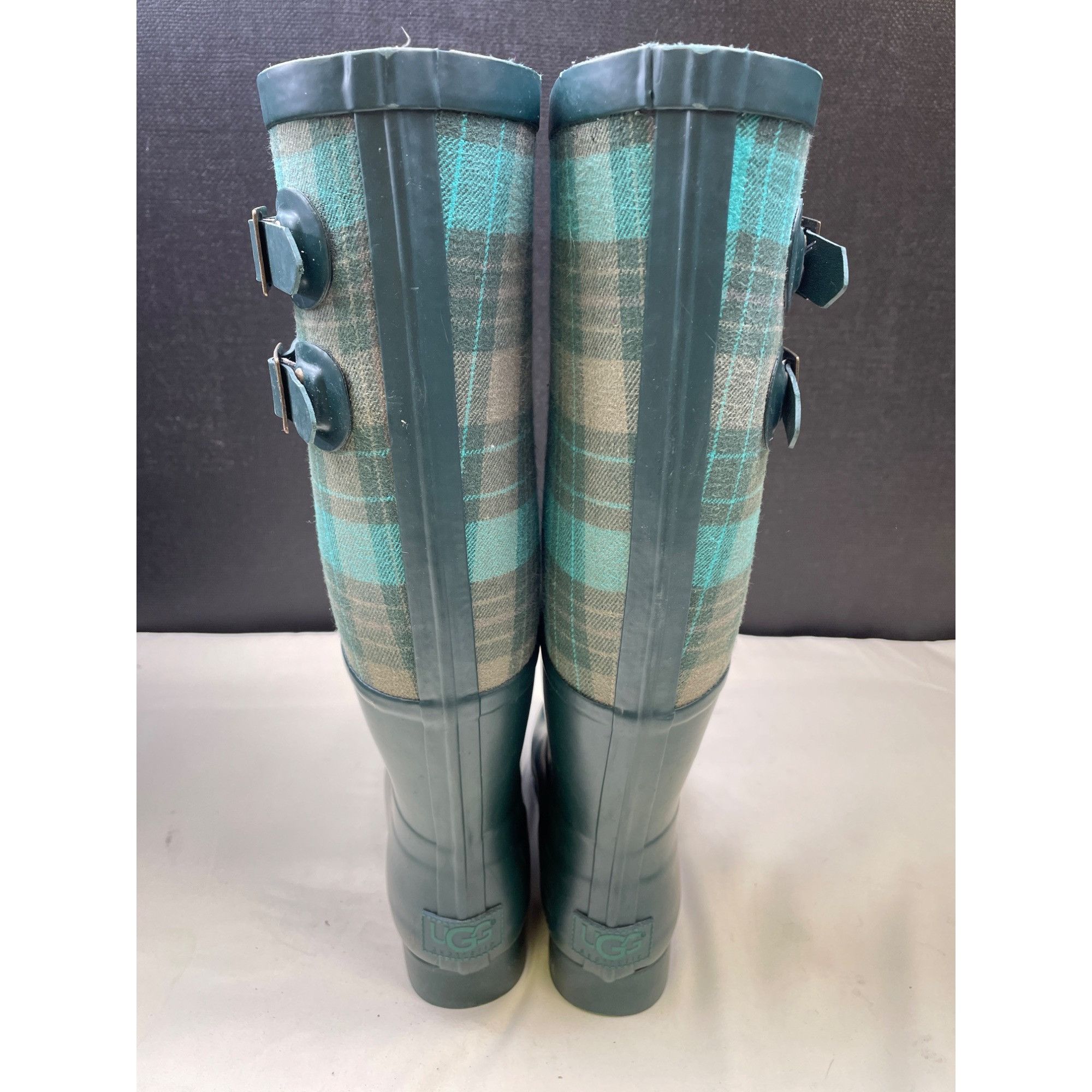 Ugg Ugg Australia Women's Green Plaid Rain Boots/ Shoes Size 5 S Size US 5 / IT 35 - 4 Thumbnail