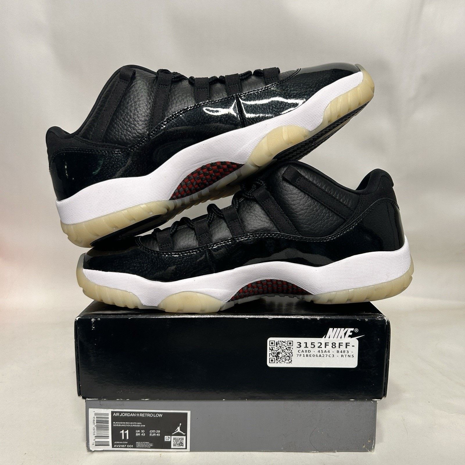 Jordan Brand Nike Air Jordan 11 Retro Low OG “72-10” Size US 11 / EU 44 - 3 Thumbnail