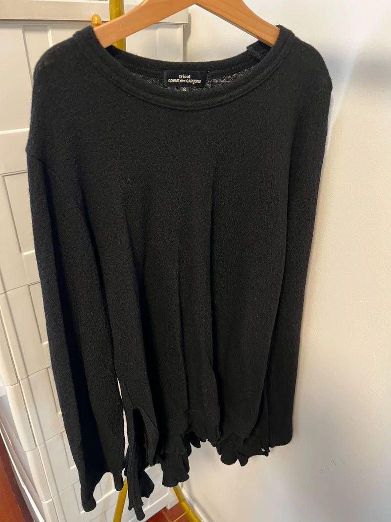 Comme des Garcons Comme Des Garcons Felted Split Lace Wool Top Size S / US 4 / IT 40 - 1 Thumbnail