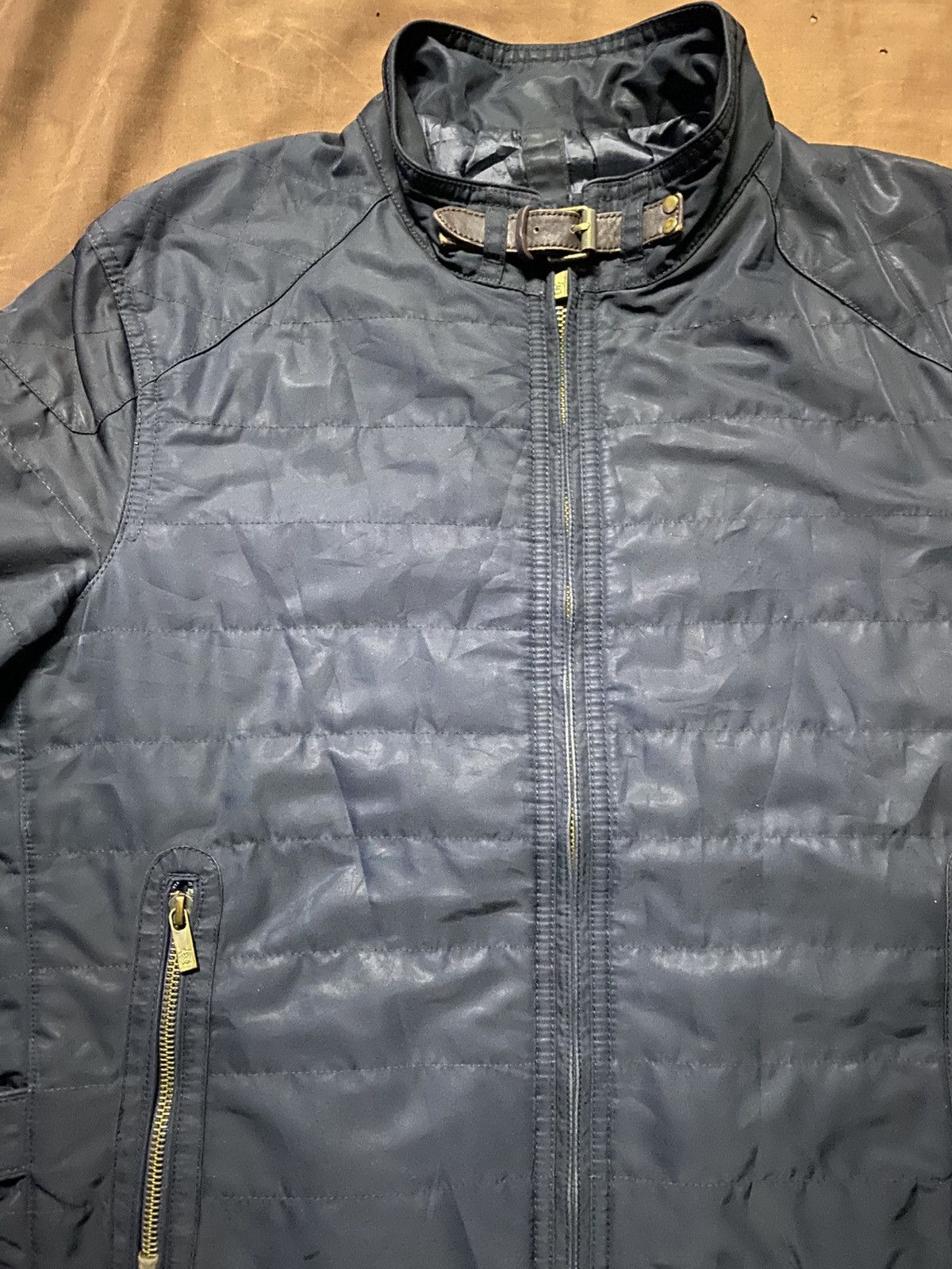 Massimo Dutti Massimo Dutti Navy Quilted Jacket Size US M / EU 48-50 / 2 - 3 Thumbnail