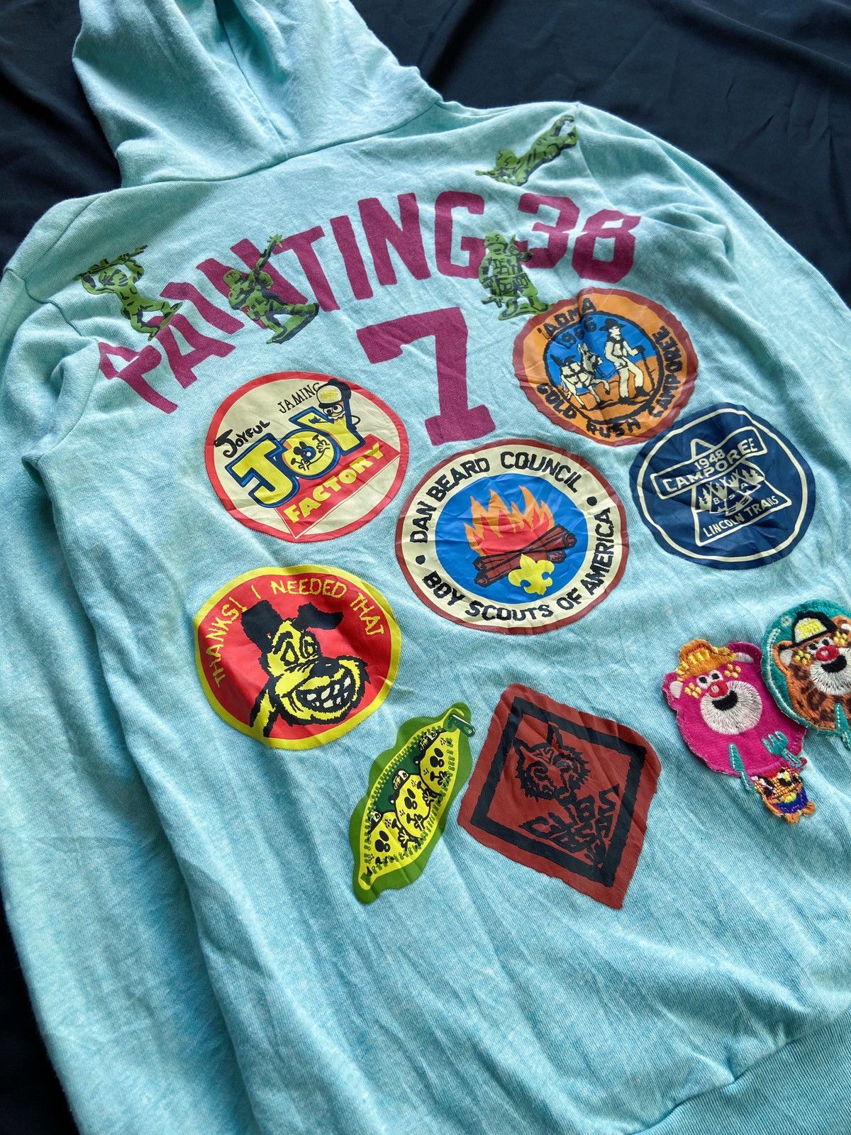 20471120 JAMMING FOOTBALL PAINTING 387 ZIP HOODIE Size US S / EU 44-46 / 1 - 17 Thumbnail