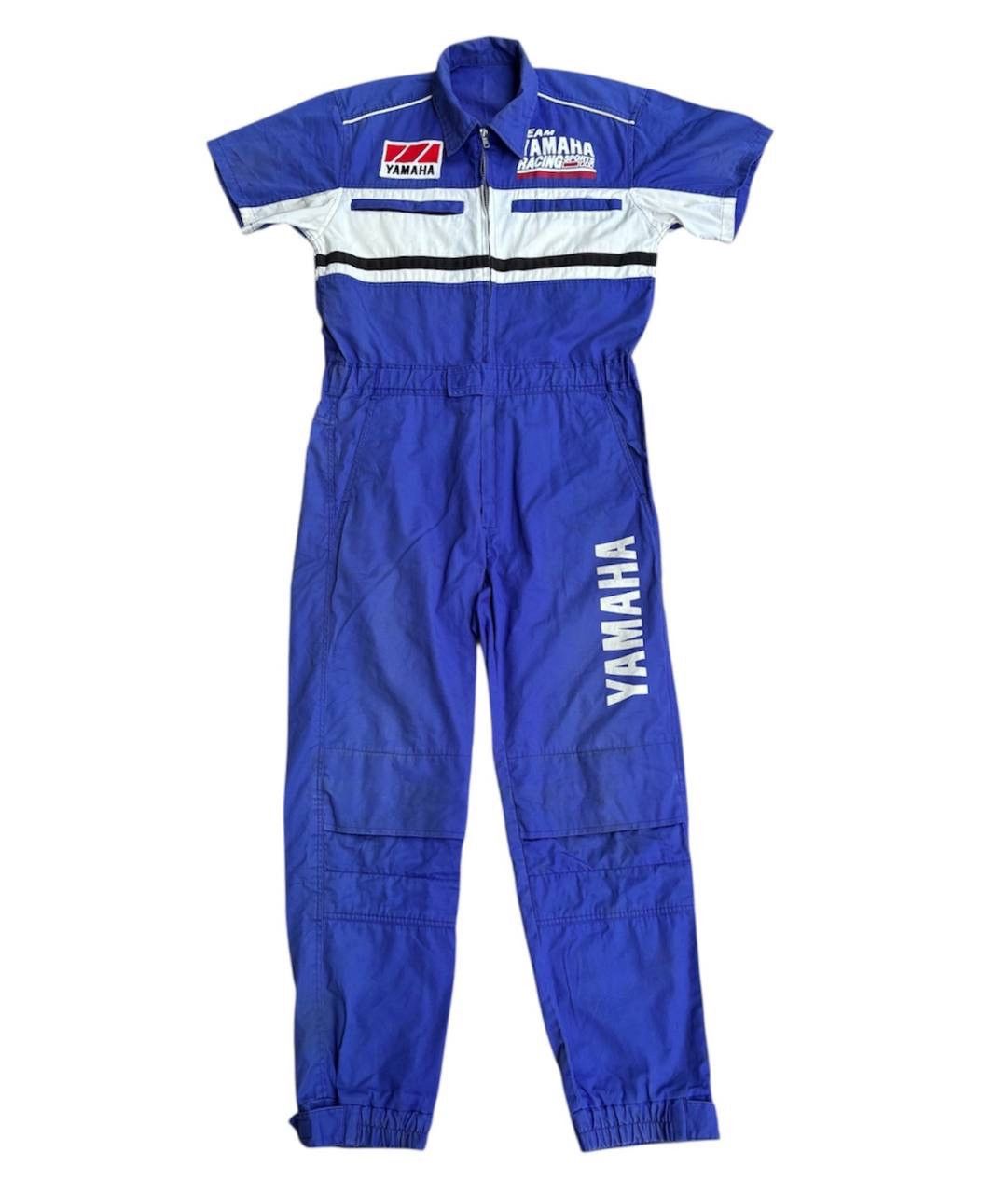 Vintage 90s Yamaha Racing Team Japan Coverall Blue