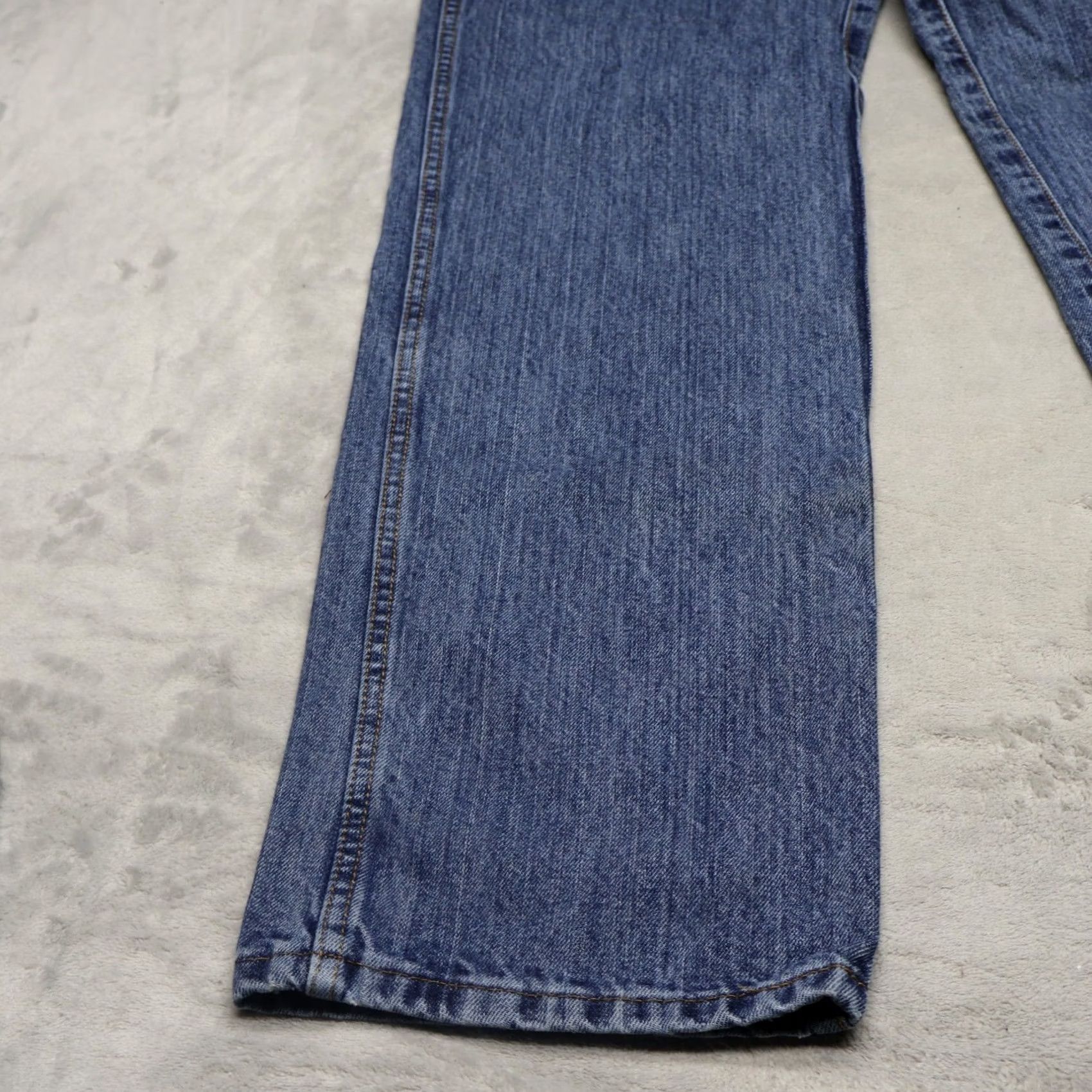 Denime Cinch Jeans Mens 32X36 Medium Wash Denim Western Straight Green Label Rigid Size US 34 / EU 50 - 2 Thumbnail