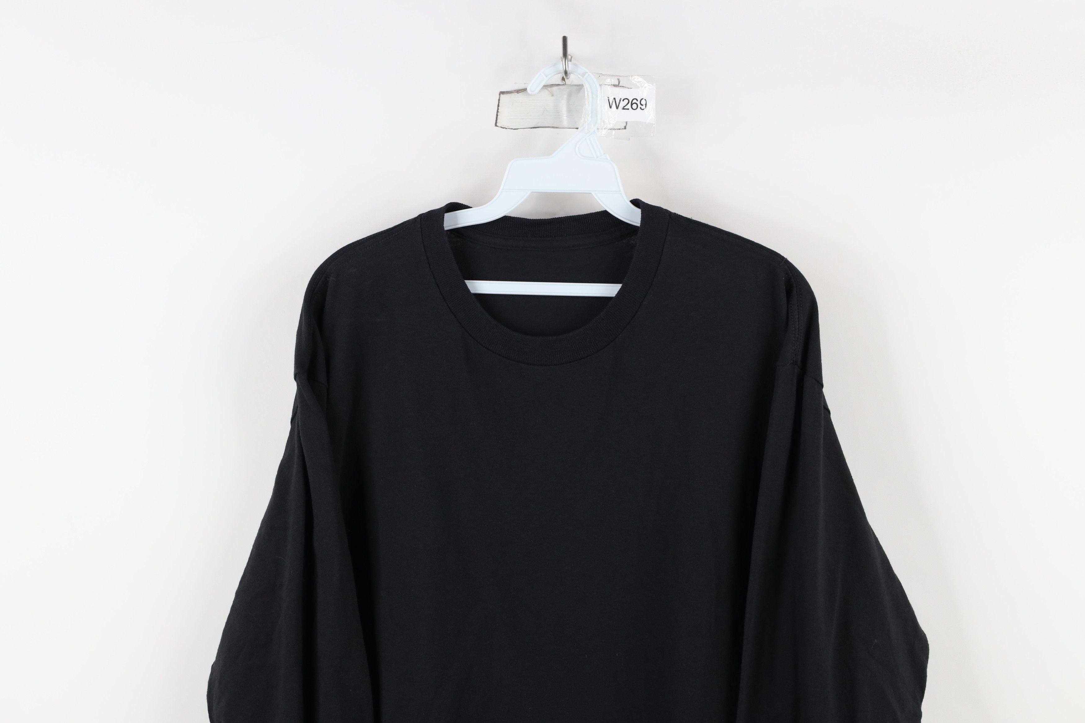 Vintage Vintage 90s Streetwear Long Sleeve T-Shirt Black Cotton Size US L / EU 52-54 / 3 - 2 Thumbnail
