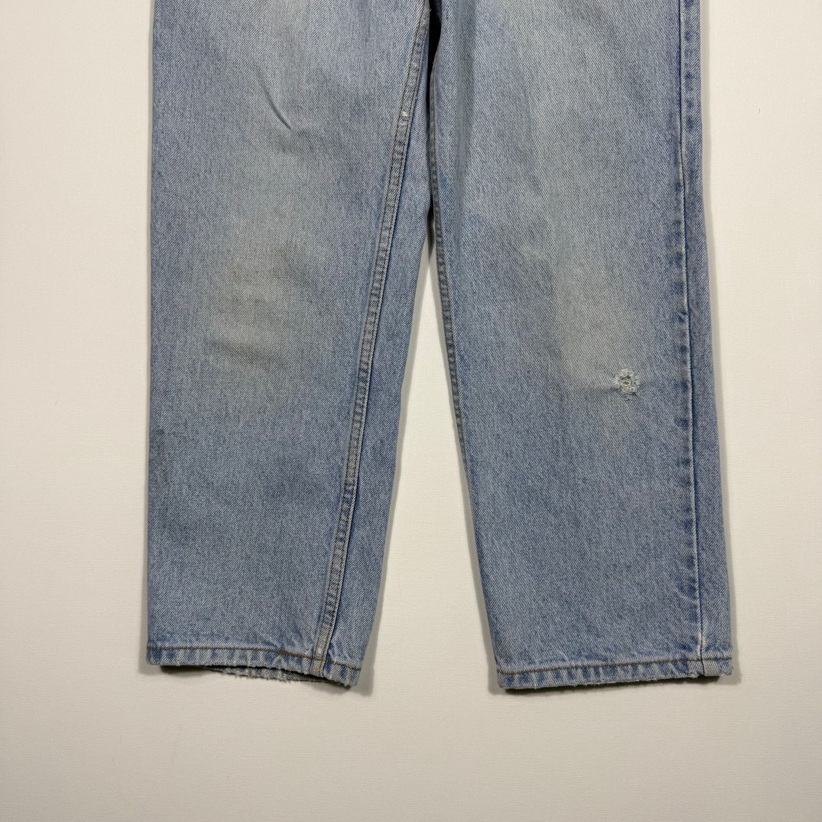Levi's Vintage Levi’s 550 Jeans Light Wash Distressed USA 29x25 Y2K Size 29" - 5 Thumbnail