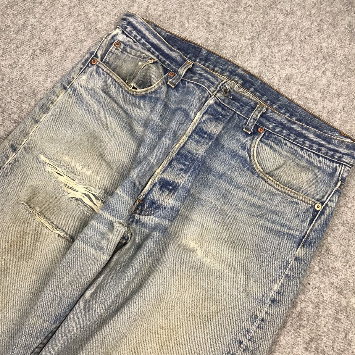 Levi's Vintage Clothing × Vintage Levi’s 501xx distressed denim jeans pants Size US 34 / EU 50 - 7 Thumbnail