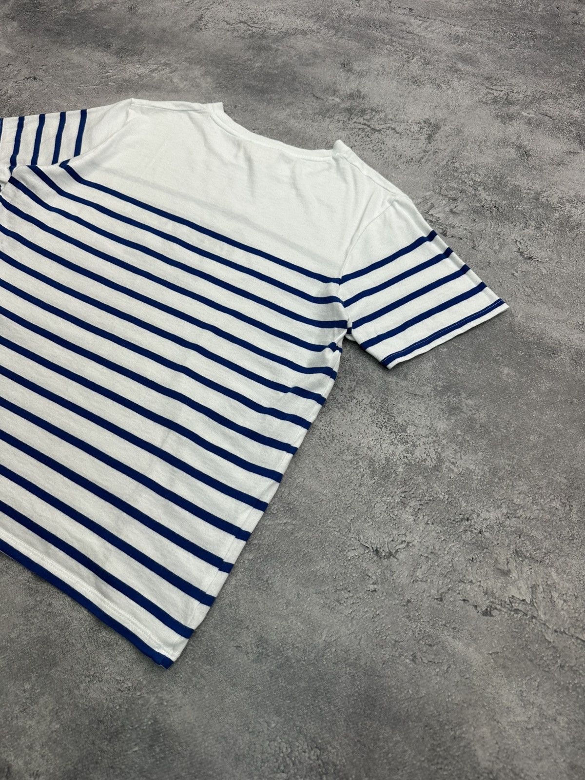 Sezane Sezane Paris Amour T-Shirt Blue Striped White Tee Size S Size S / US 4 / IT 40 - 12 Thumbnail