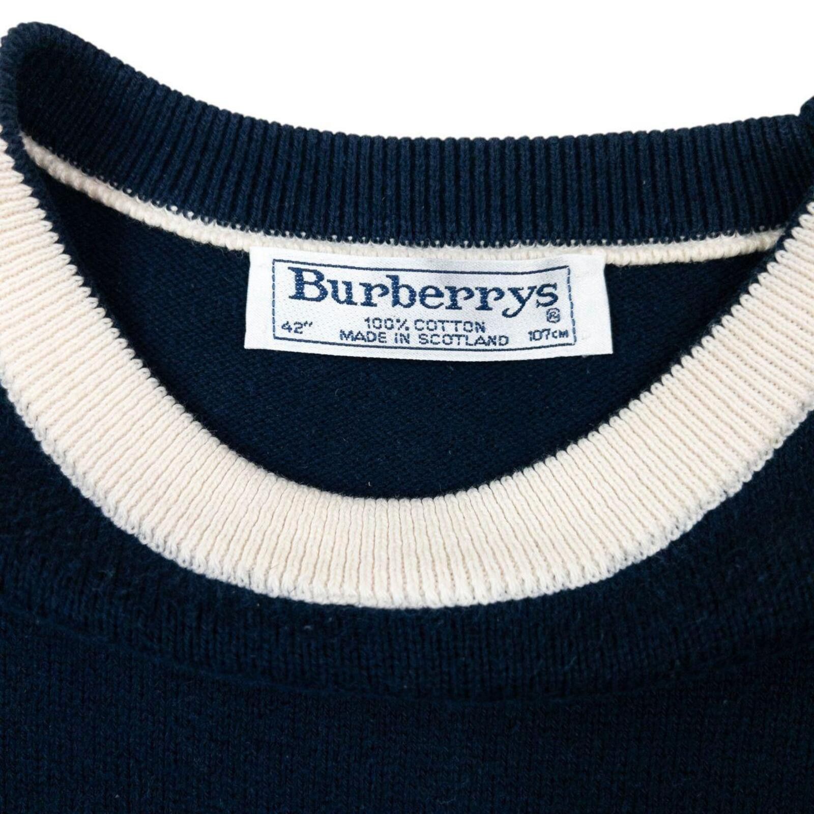 Burberry Vintage 90s Burberry Embroidered Regatta Jumper Size M Size US M / EU 48-50 / 2 - 5 Thumbnail