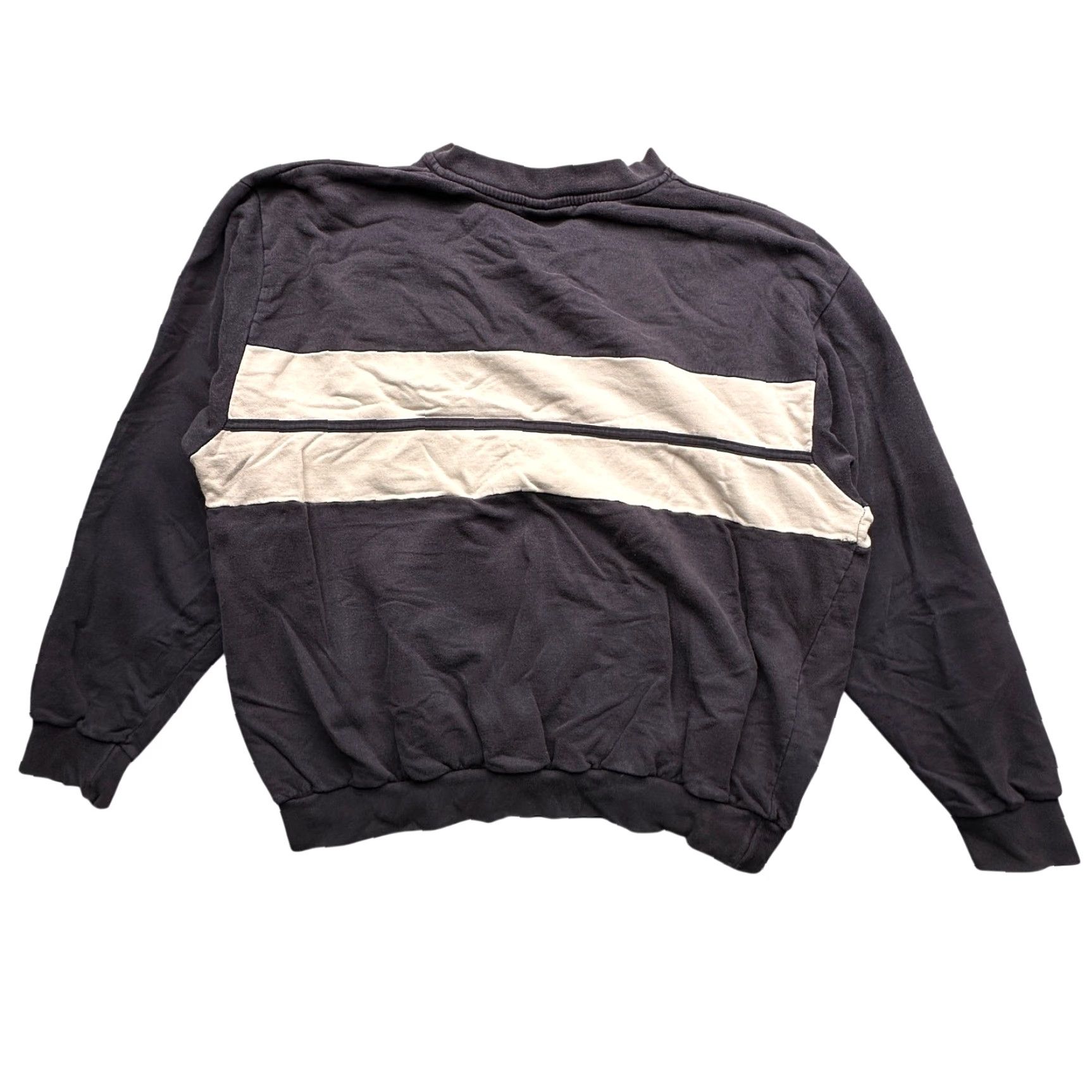 Logo 7 VINTAGE Fishbone Navy White Sweatshirt Mens Medium Logo Long Sleeve Size US M / EU 48-50 / 2 - 2 Thumbnail
